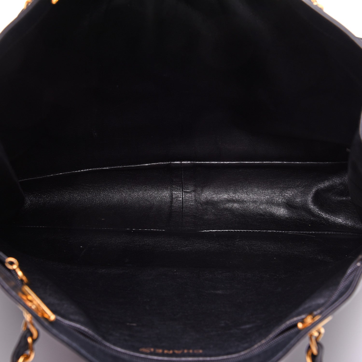 Chanel Lambskin CC Tote Black 5 of 12