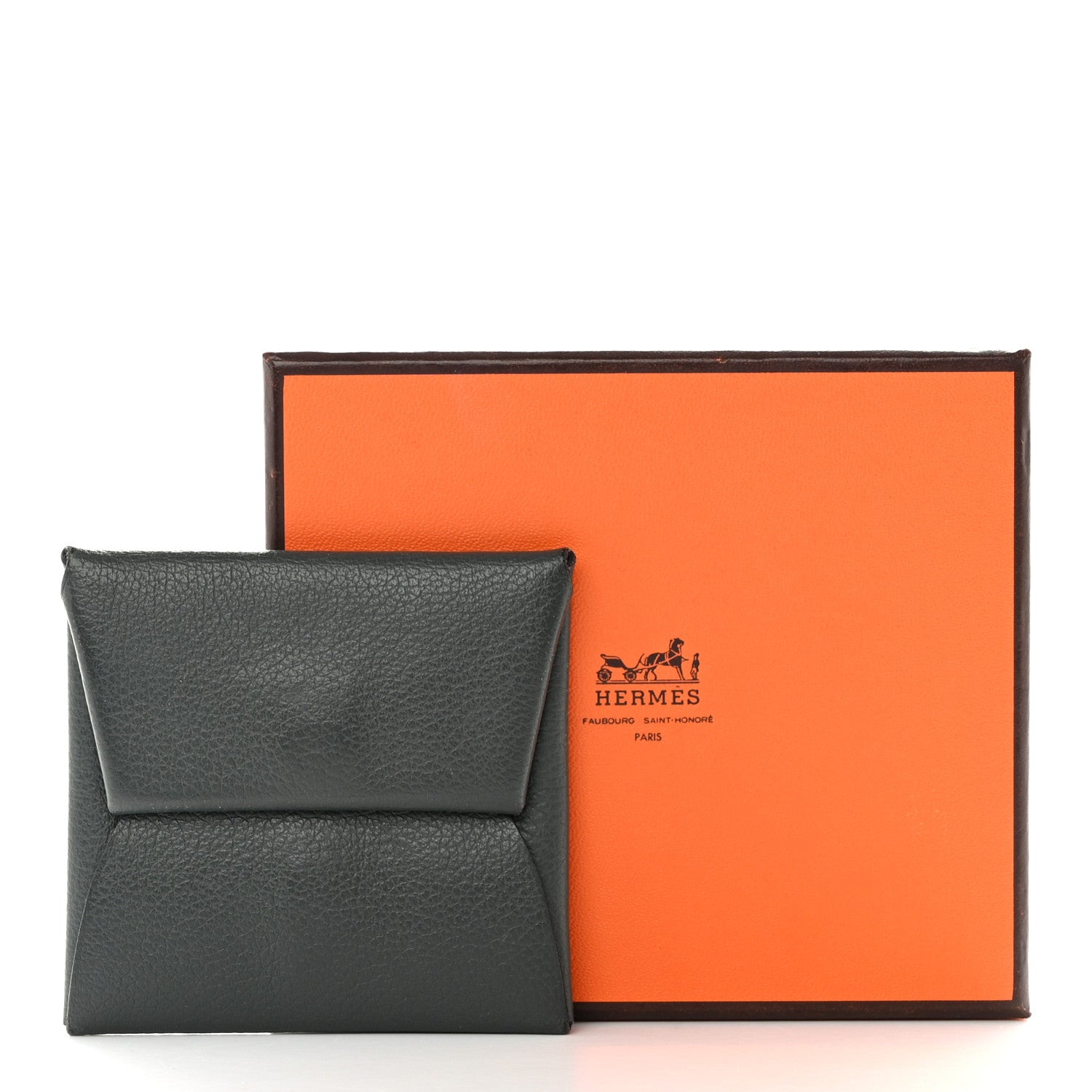 Hermes Evercolor Bastia Coin Purse Vert Amande Gris Meyer 9 of 9