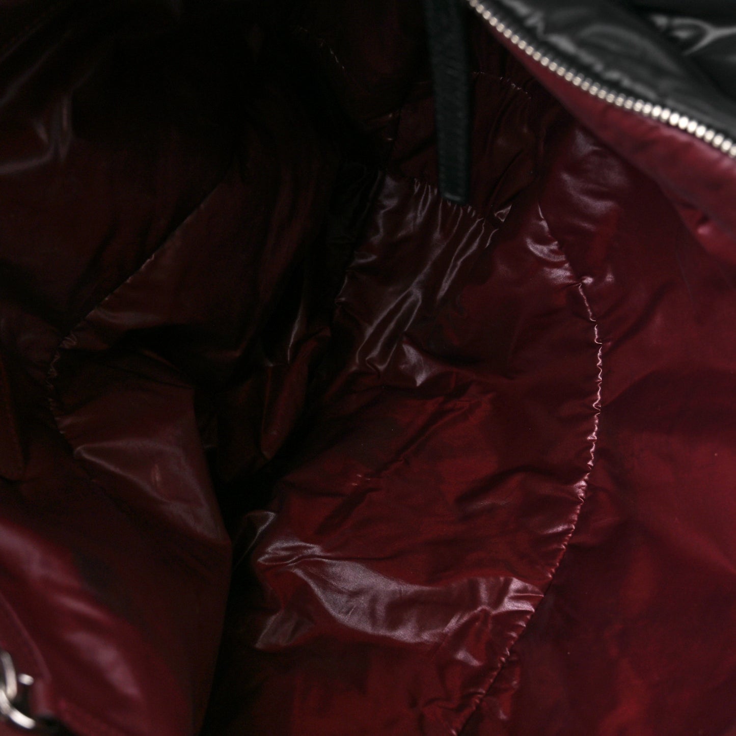 Nylon Quilted Large Coco Cocoon Tote Black