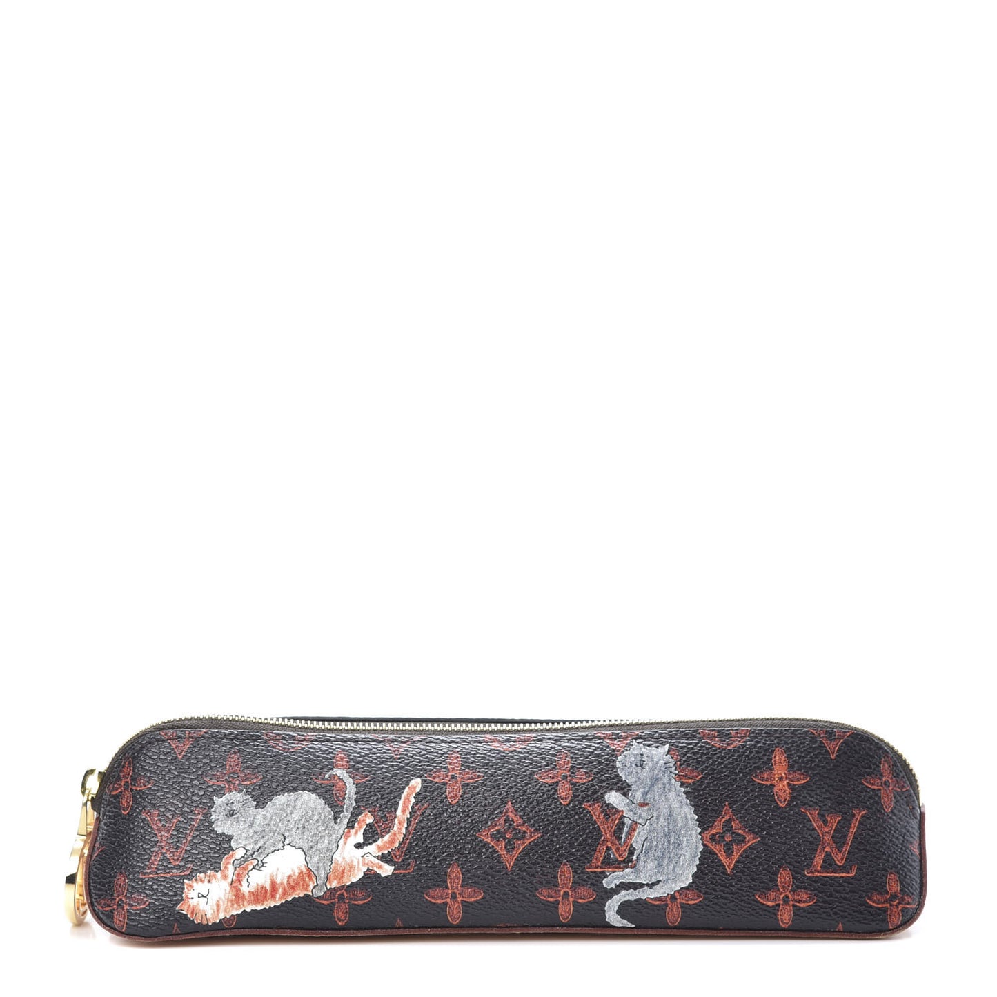 Catogram Elizabeth Pouch Orange Marron