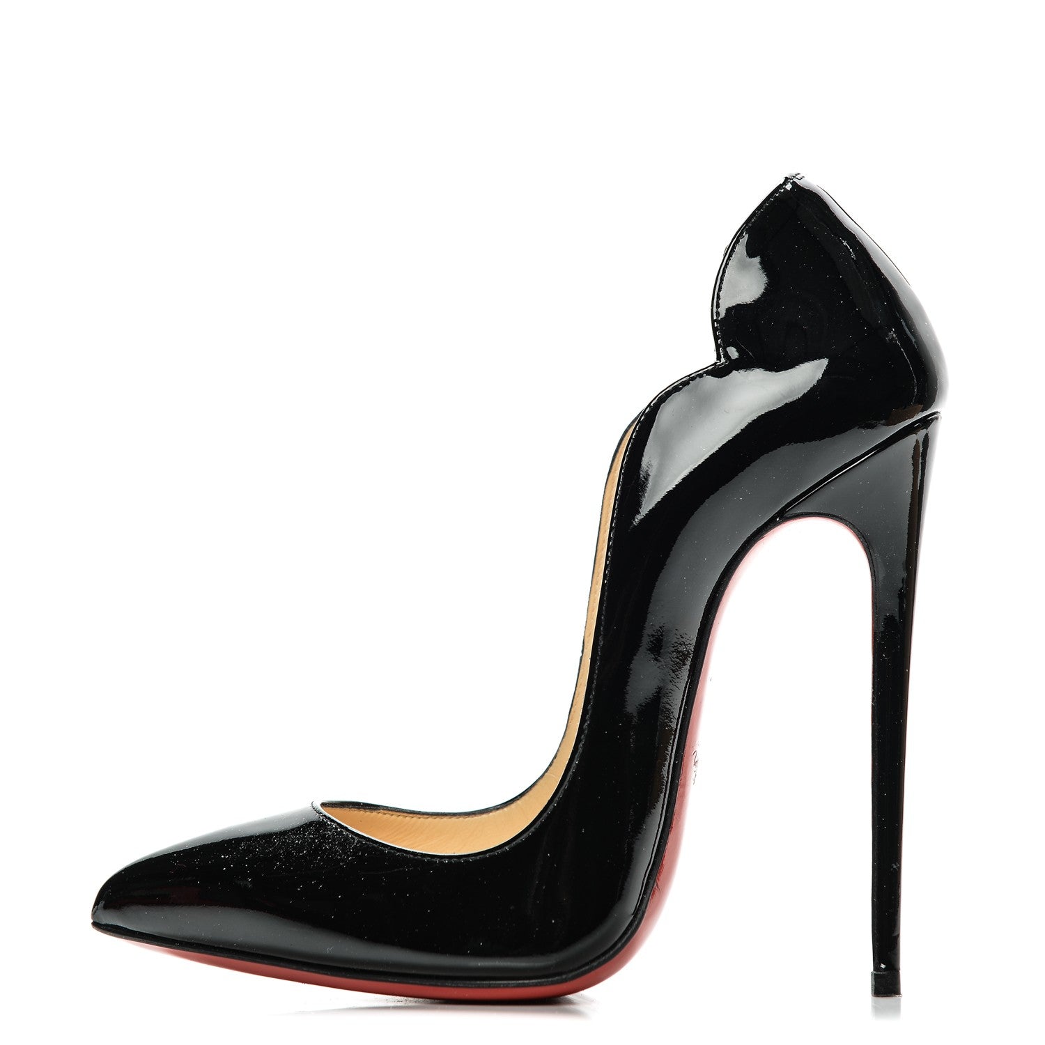 Christian Louboutin Patent Hot Chick 130 Pumps 36.5 Black
