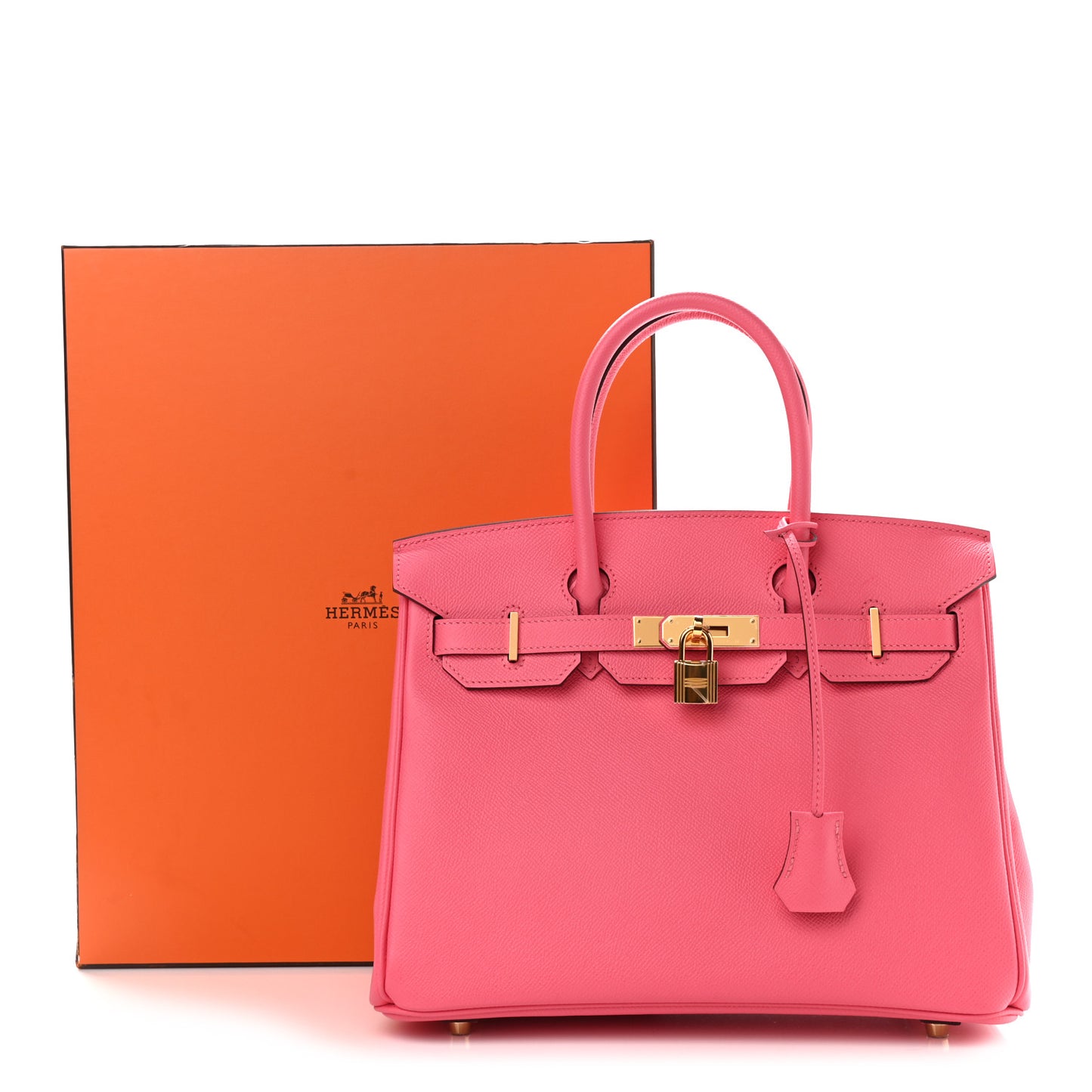 Epsom Horseshoe Birkin 30 Rose Azalee