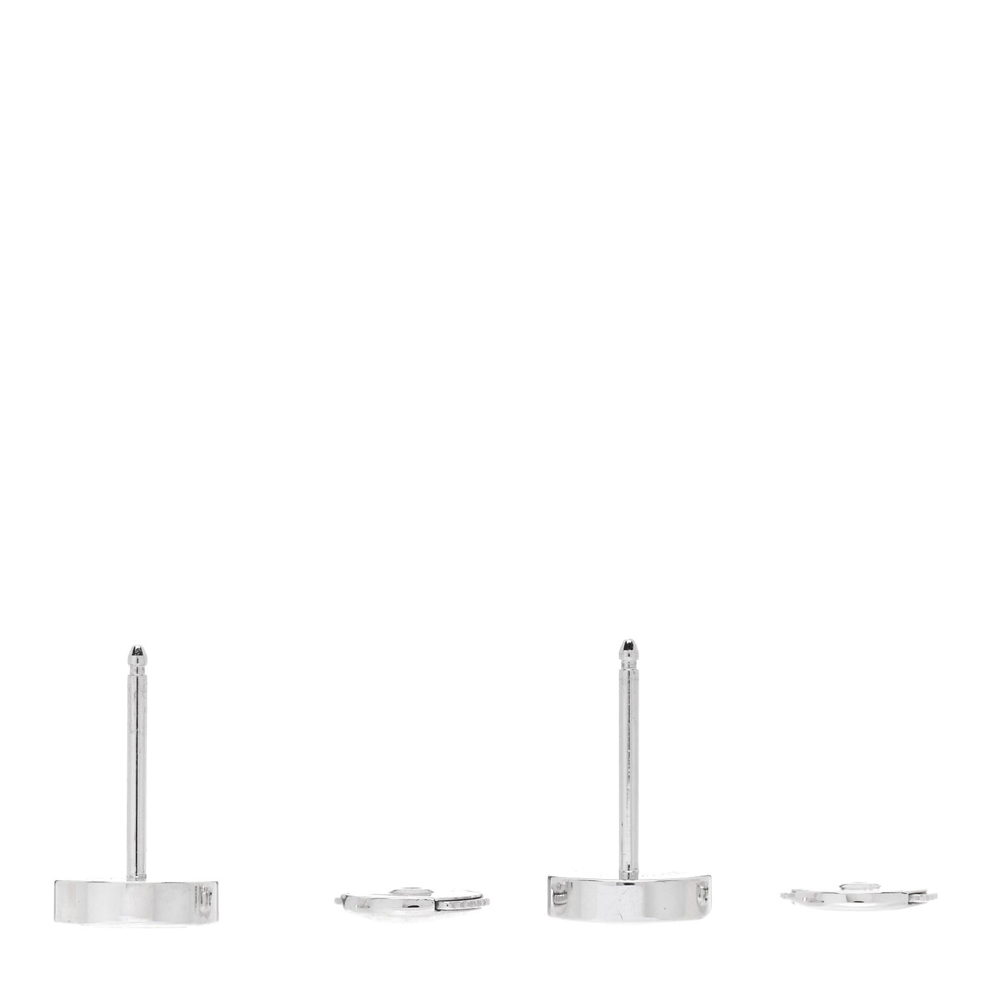 18K White Gold LOVE Earrings