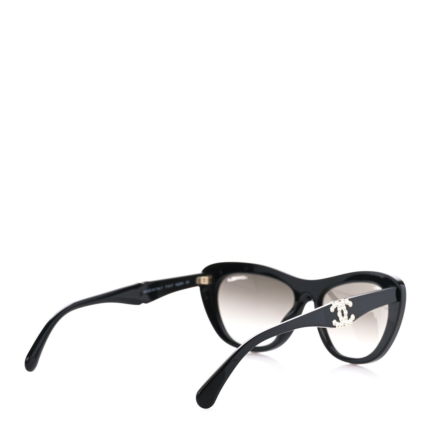 Acetate Crystal CC Butterfly Sunglasses 71417 Black