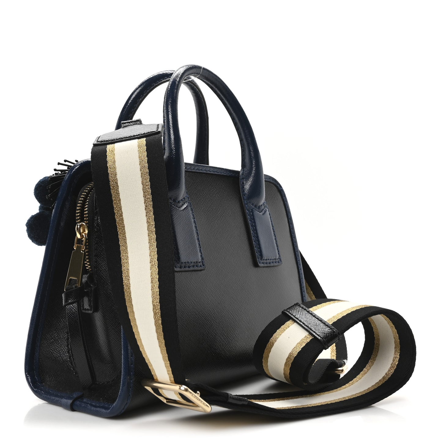 Saffiano Little Big Shot Tote Black Multicolor