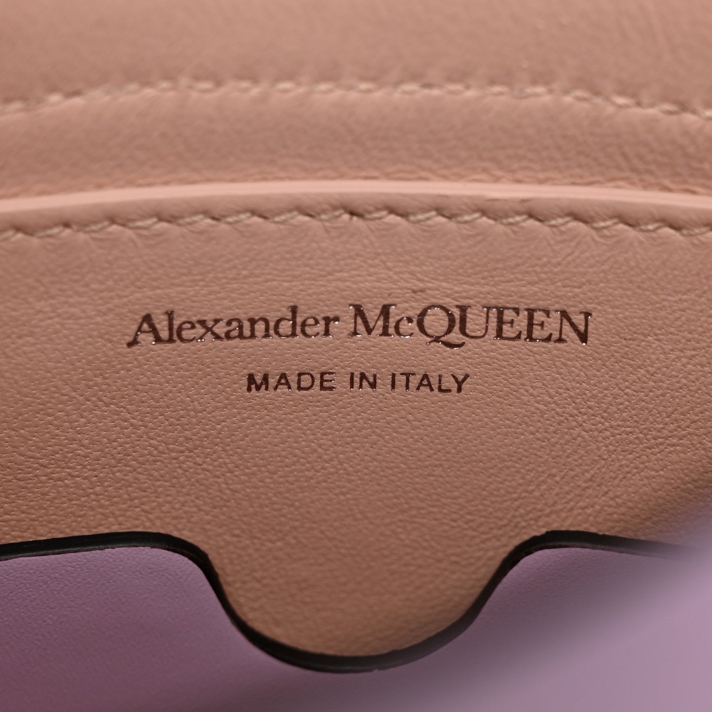Calfskin The Curve Small Shoulder Bag Lilac
