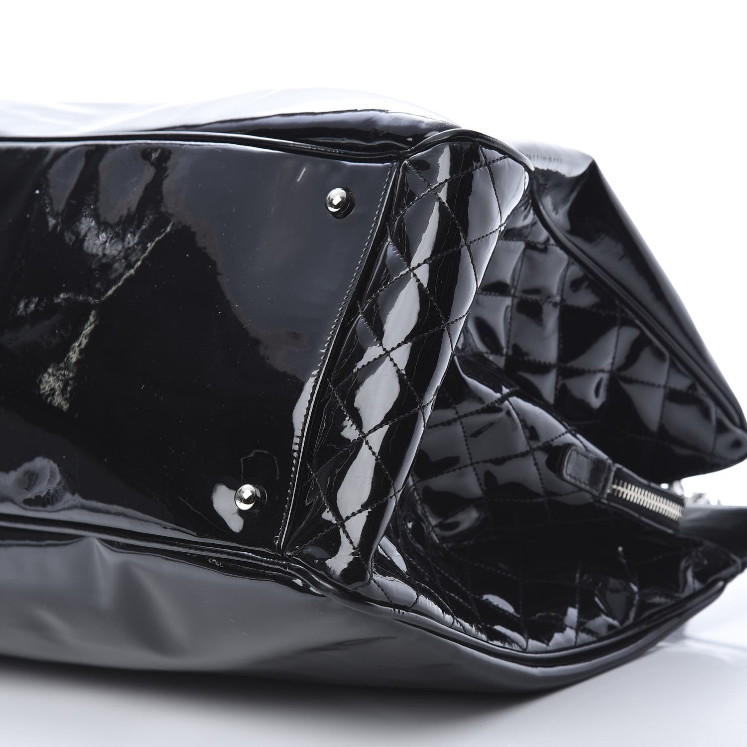 Chanel Vinyl XL Lipstick Tote Black 10 of 12