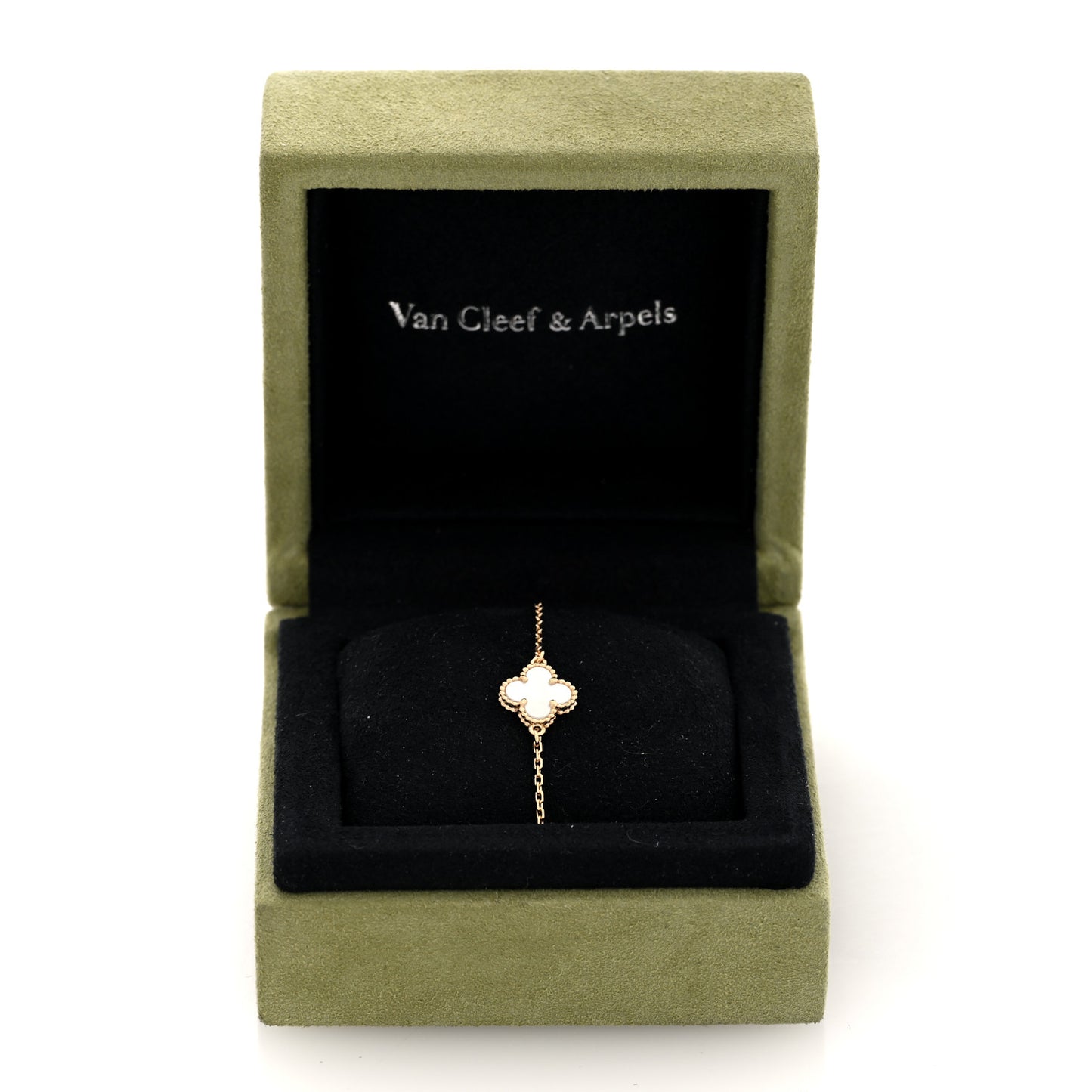 18K Yellow Gold Mother of Pearl Sweet Alhambra Bracelet