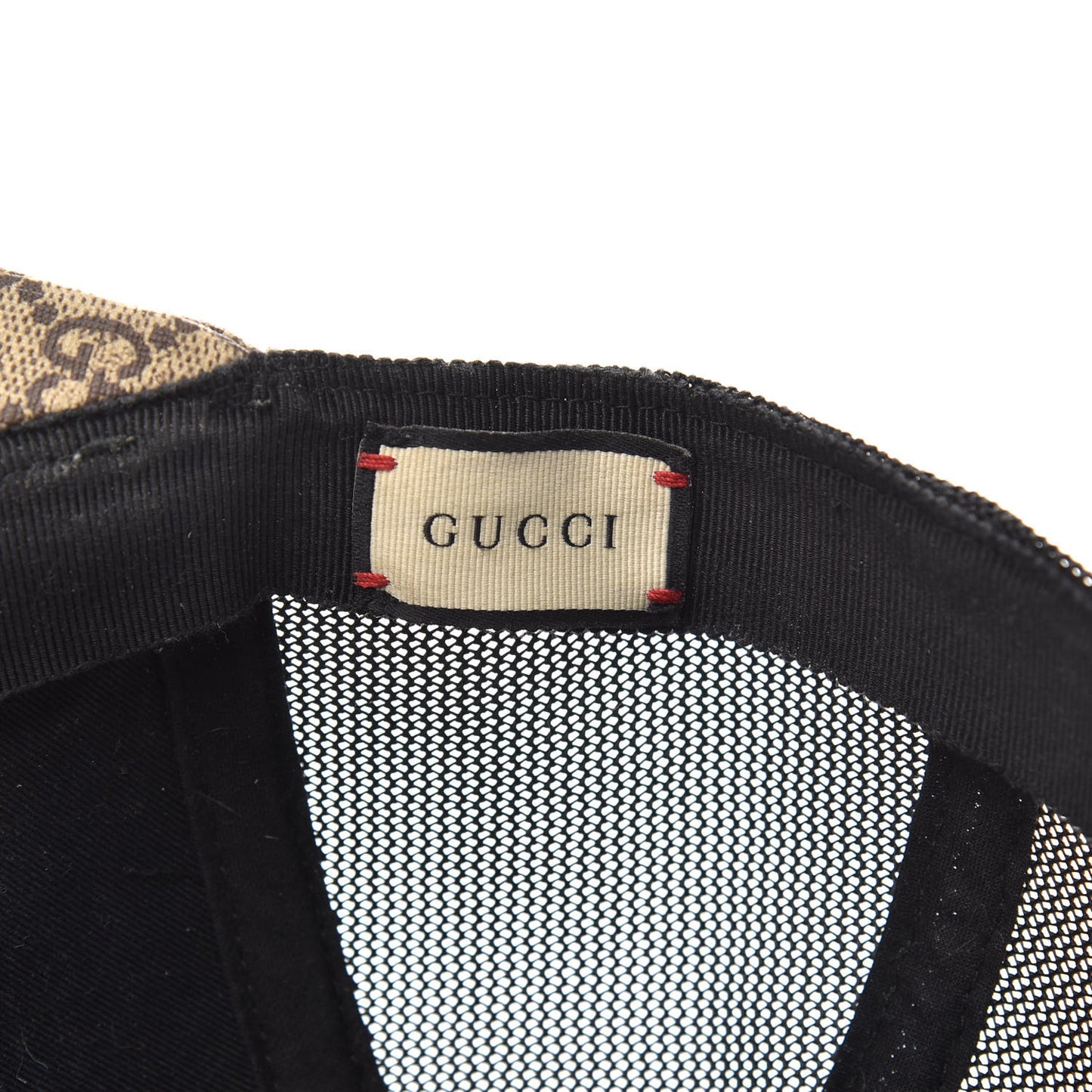 GG Supreme Monogram Tiger Print Baseball Hat XL Beige