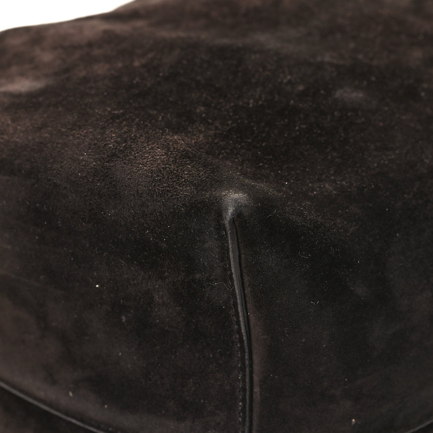 Suede Calfskin Medium N/S Park Tote Dark Brown