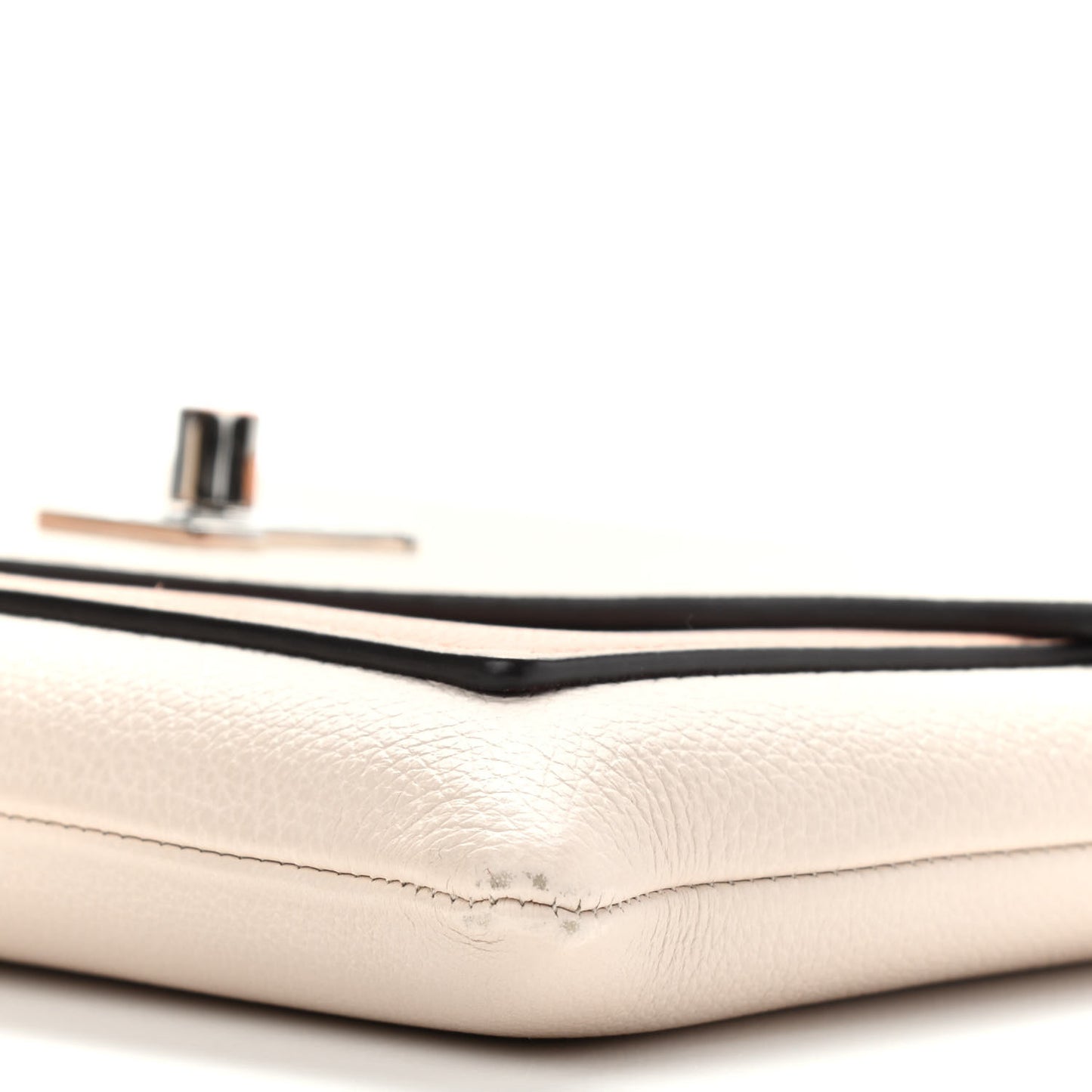 Soft Calfskin My Lockme Pochette Rose Silk Quartz
