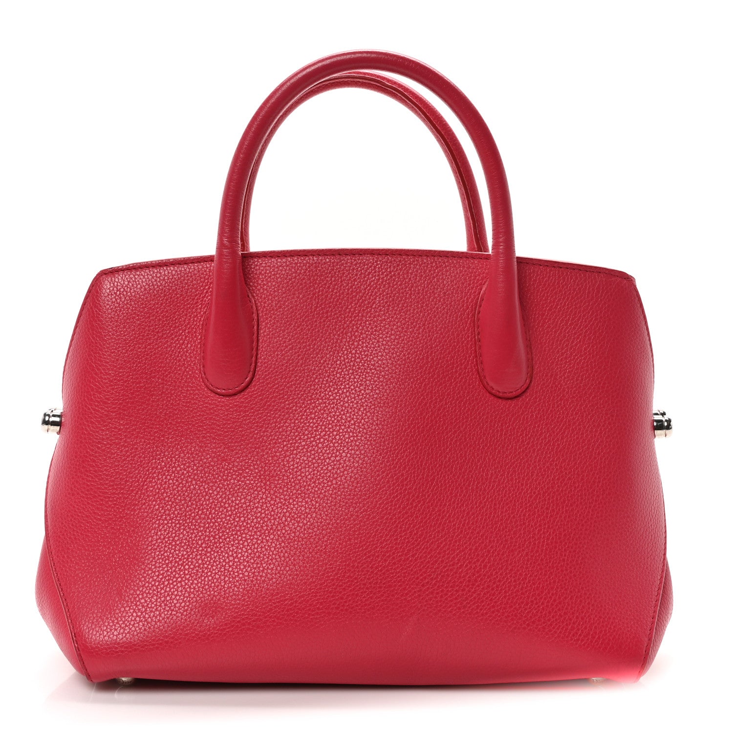 Christian Dior Grained Calfskin Bar Tote Coquelicot 1 of 9