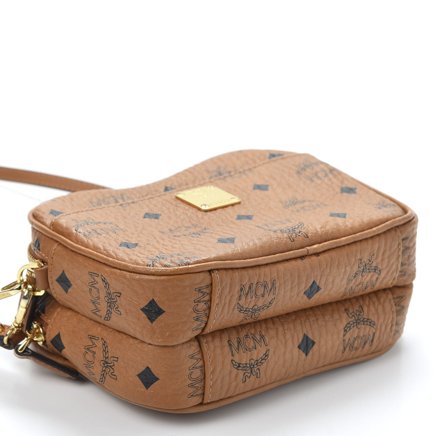 Visetos Camera Crossbody Bag Cognac