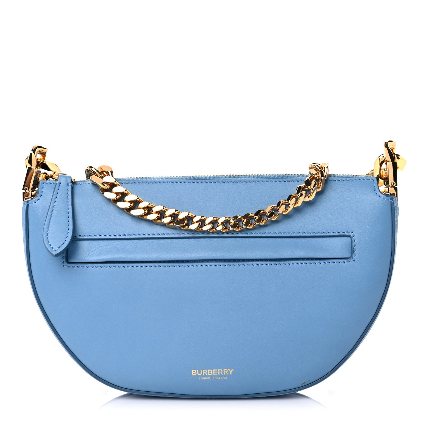 Lambskin Small Olympia Chain Shoulder Bag Pale Blue