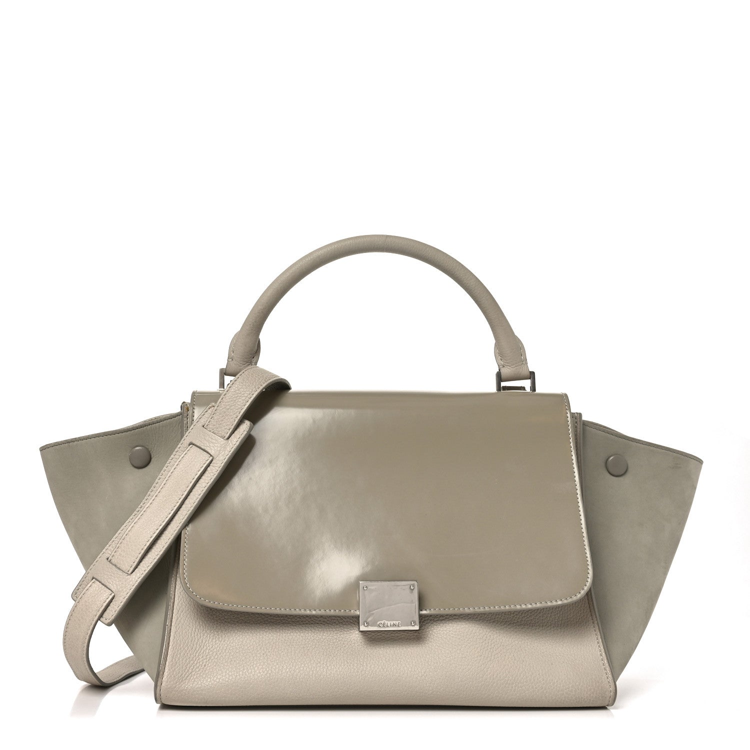 Celine Spazzolato Calfskin Nubuck Small Trapeze Quartz 1882137