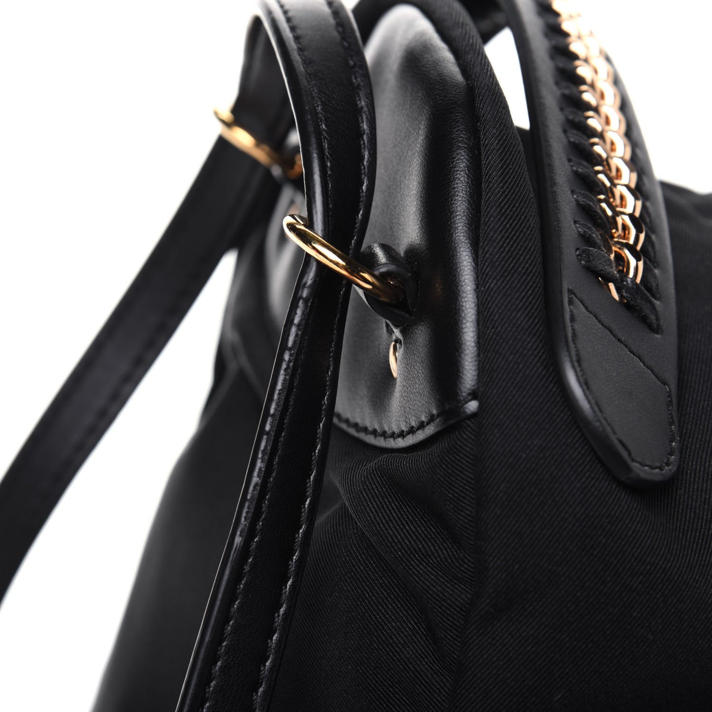 Nylon Eco Alter Nappa Mini Falabella GO Backpack Black