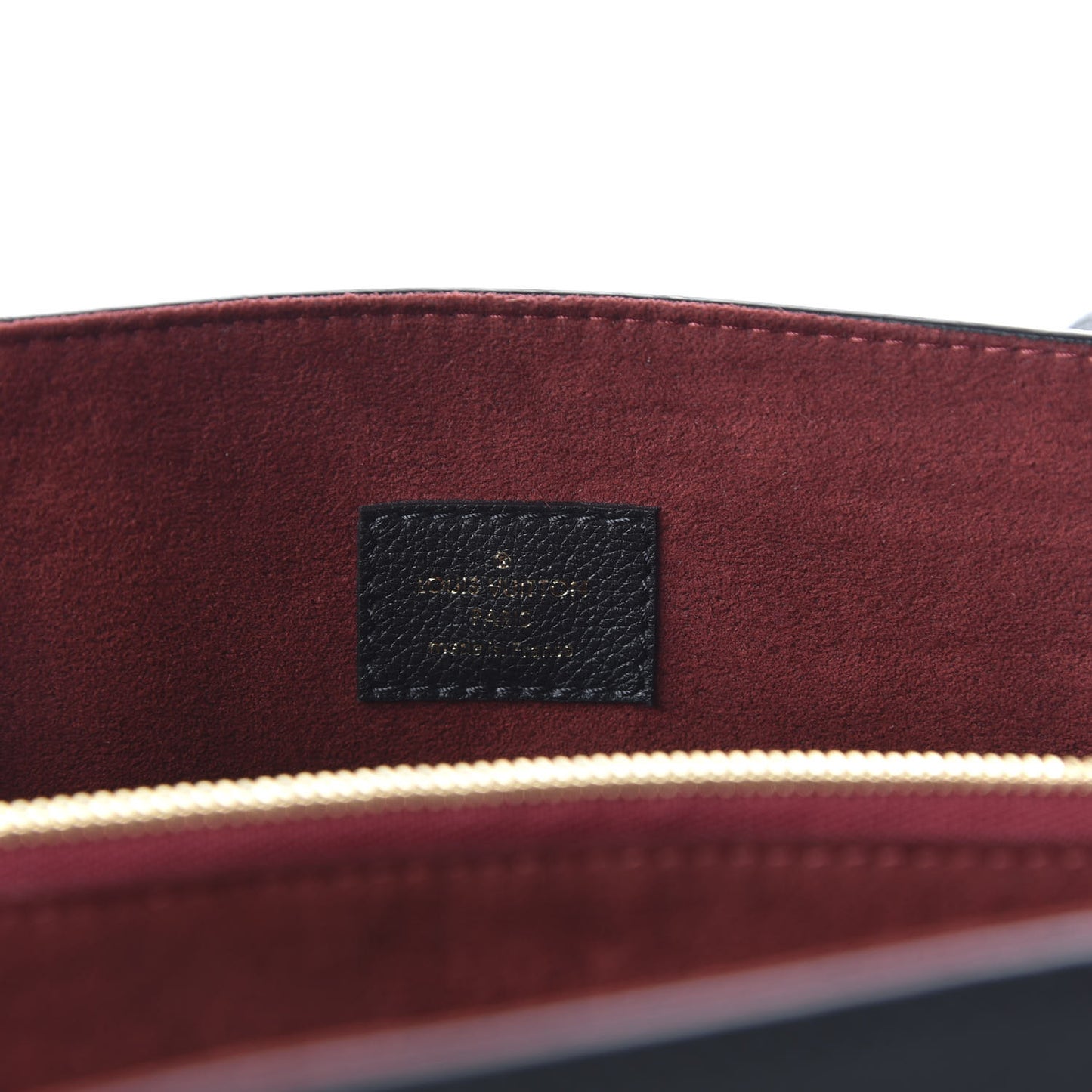 Grained Calfskin Lockme Shopper Black