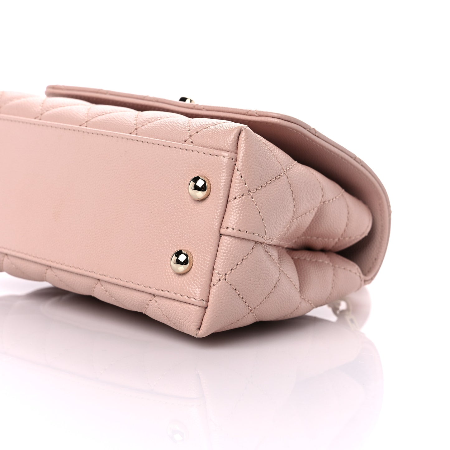 Caviar Quilted Extra Mini Coco Handle Flap Light Pink