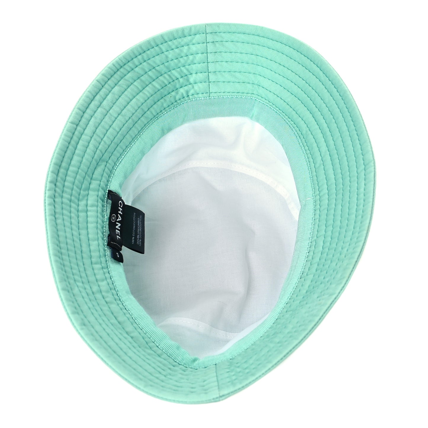 Cotton CC Cloche Bucket Hat S Turquoise Fuchsia