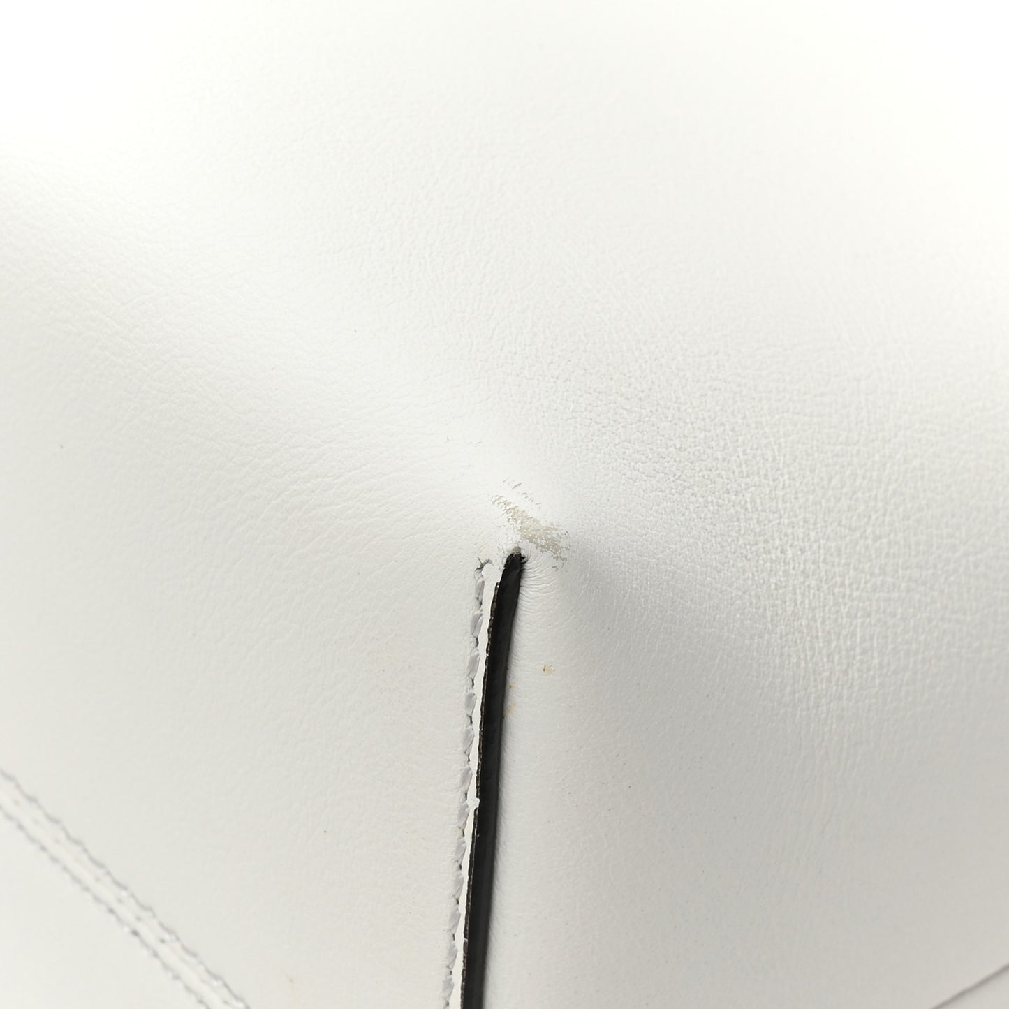 Vitello Dolce Bi-Color FF 1974 Embossed Medium By The Way Boston Bag White Ice Maya Black