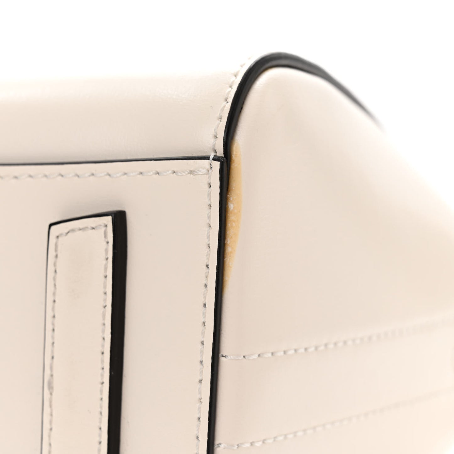 Crinkled Patent Calfskin Mini Antigona Ivory