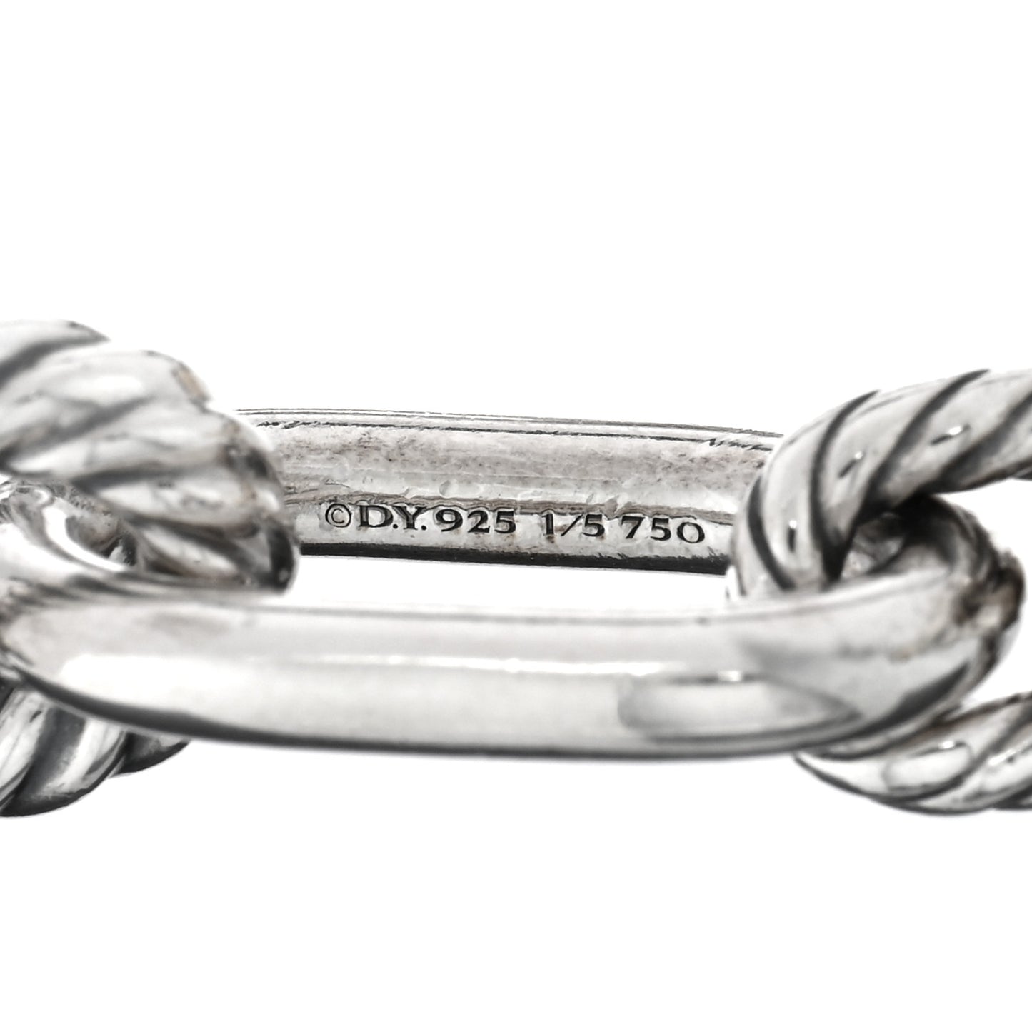 Sterling Silver 18K Yellow Gold 11mm DY Madison Toggle Chain Bracelet