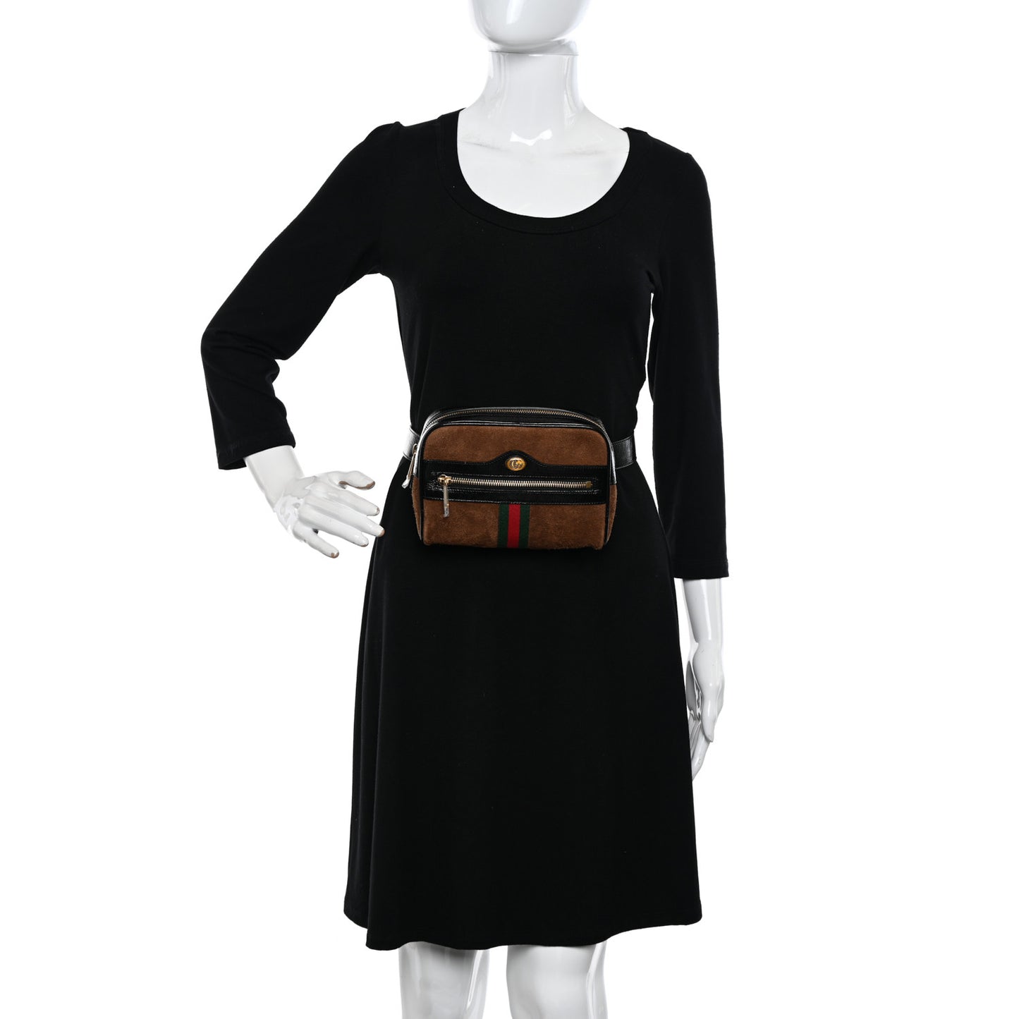 Suede Small Ophidia Belt Bag 85 34 Brown
