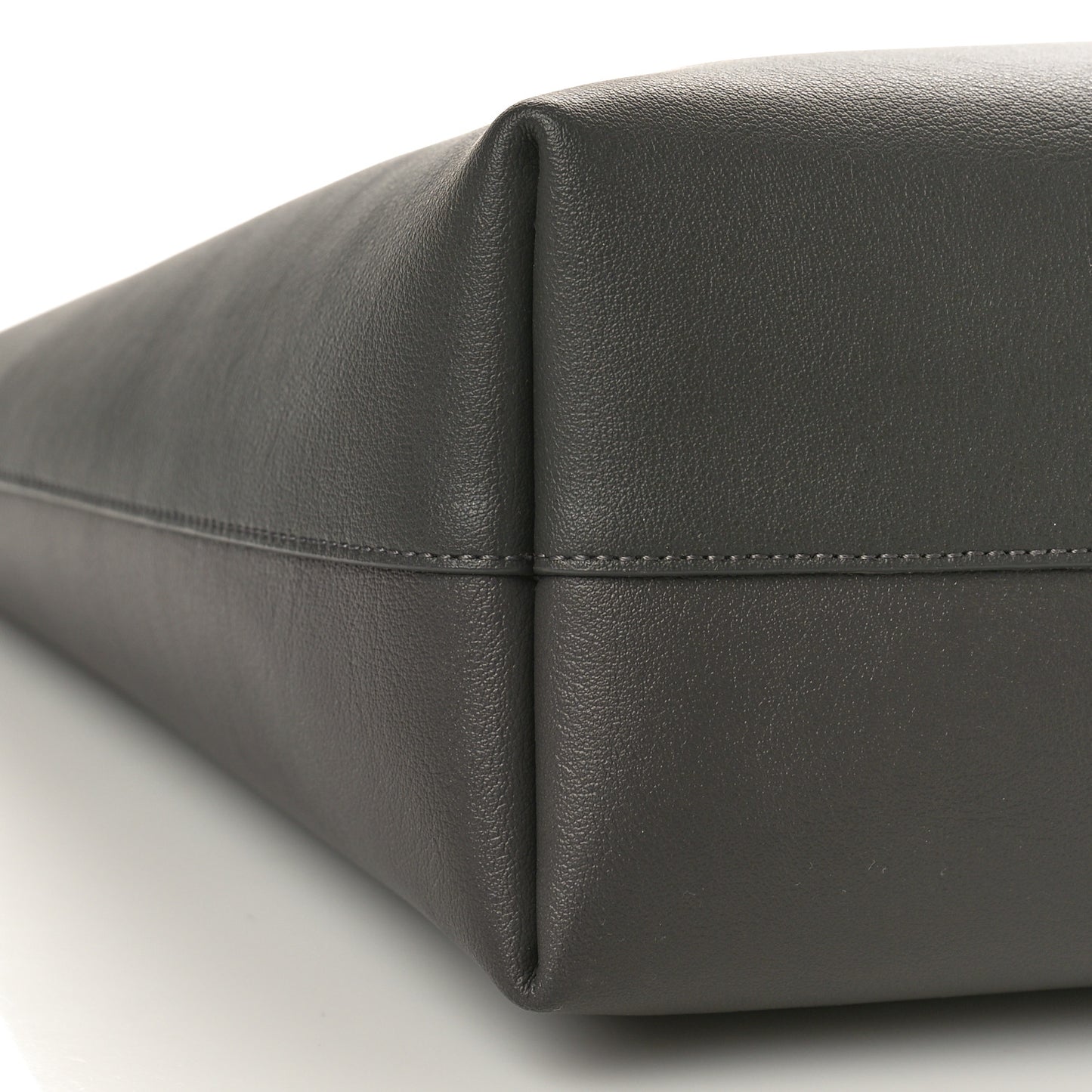 Calfskin Large Shopping Tote Earth