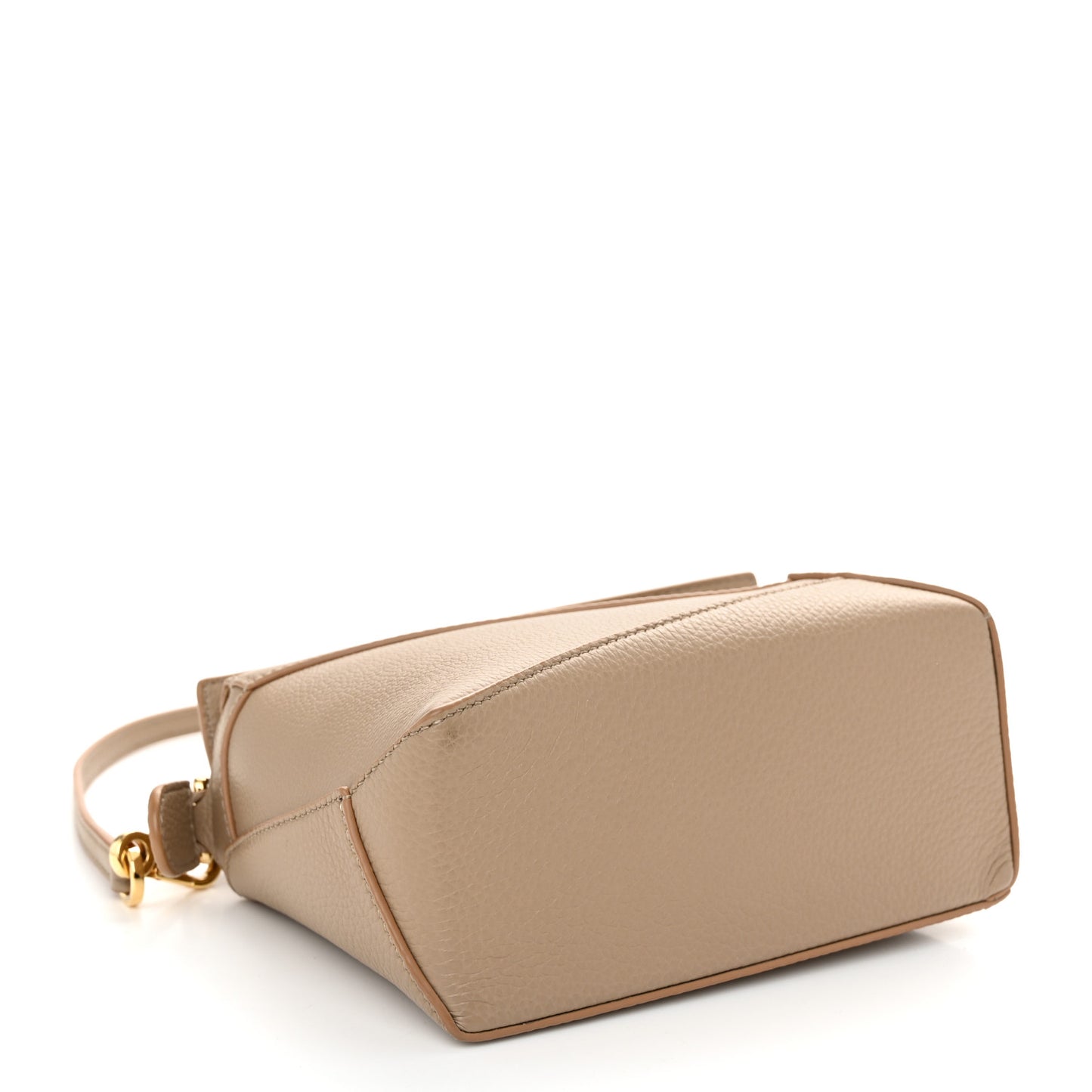 Calfskin Mini Puzzle Edge Bag Sand Mink