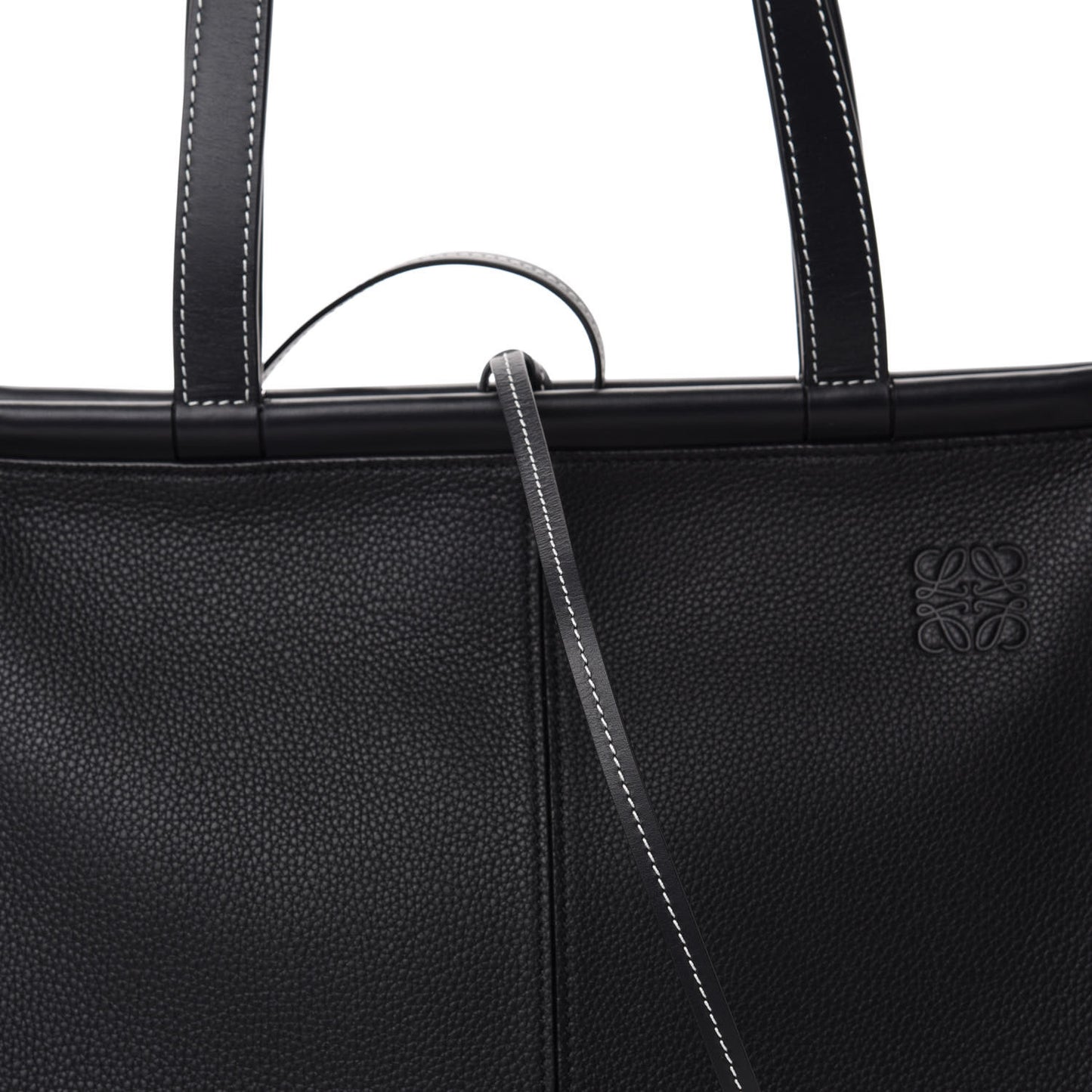 Calfskin Cushion Tote Black