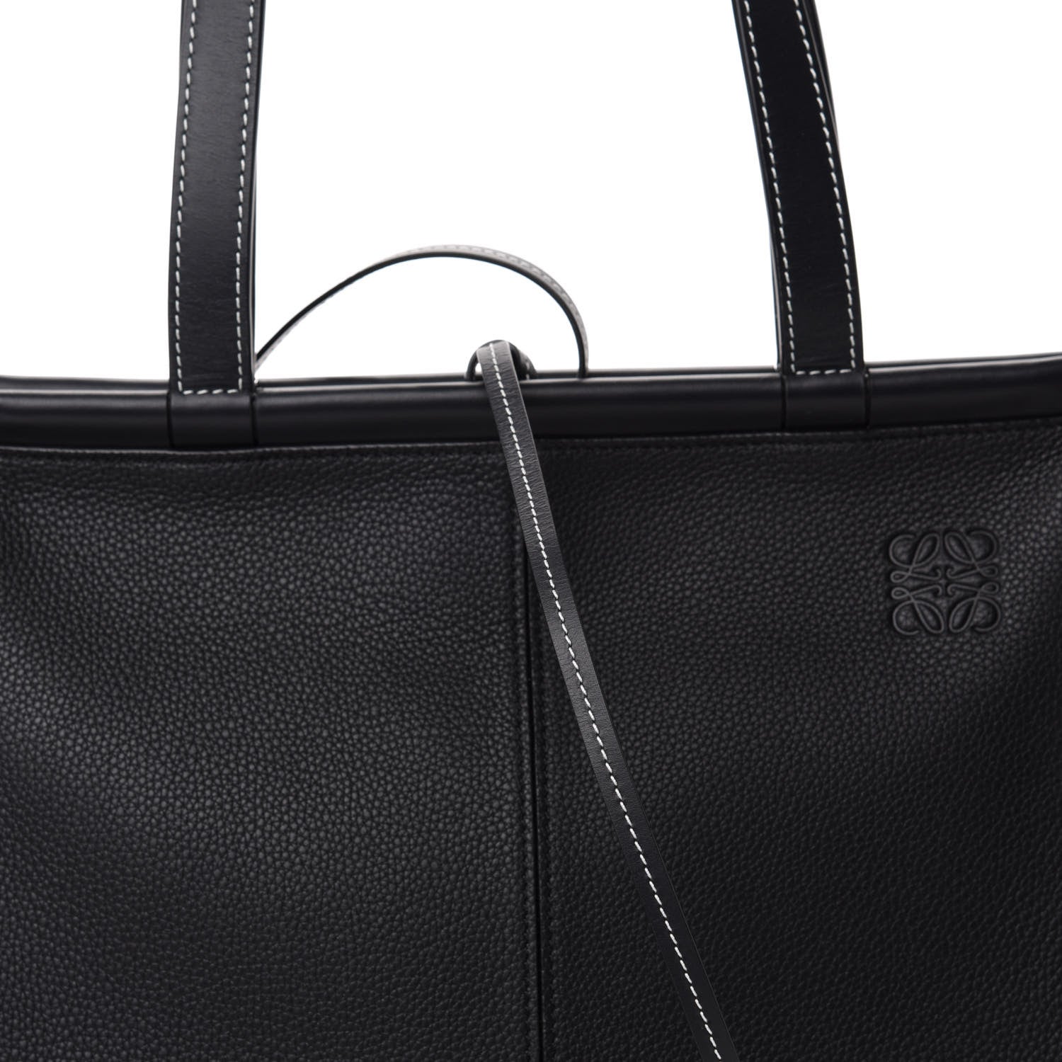Loewe Calfskin Cushion Tote Black 9 of 9