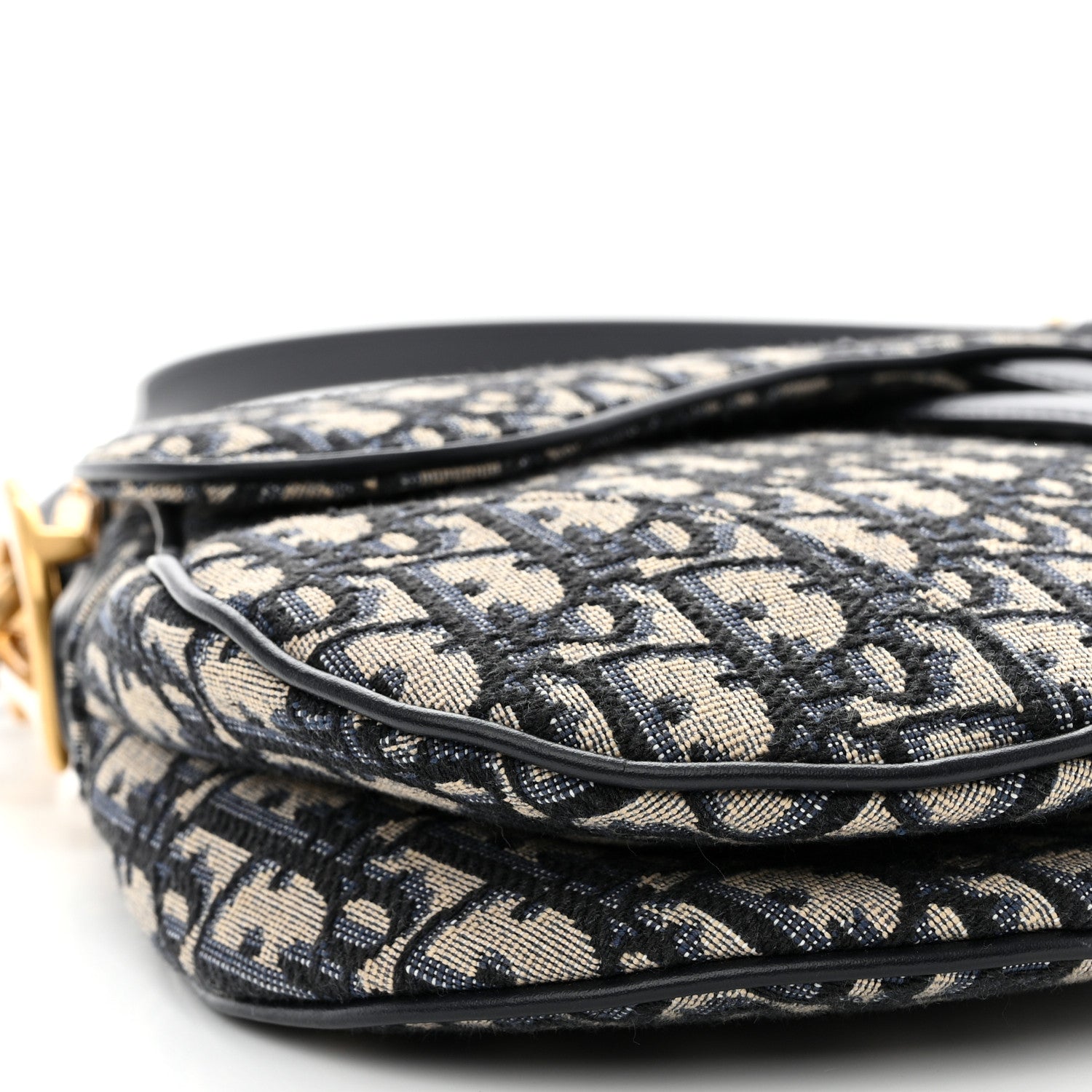 Christian Dior CHRISTIAN DIOR Oblique Saddle Bag With Strap Blue 9 of 12