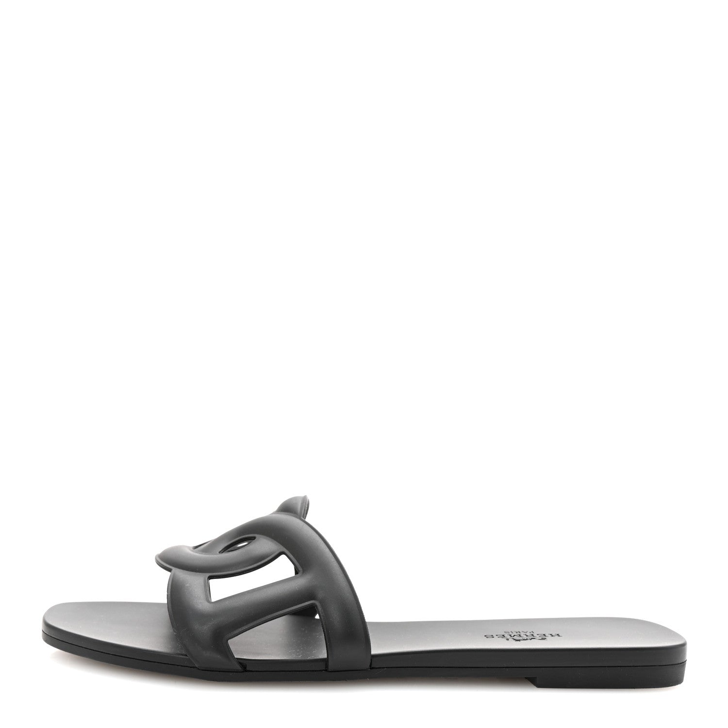 Hermes Rubber Aloha Sandals 38 Black 1763899 – FASHIONPHILE
