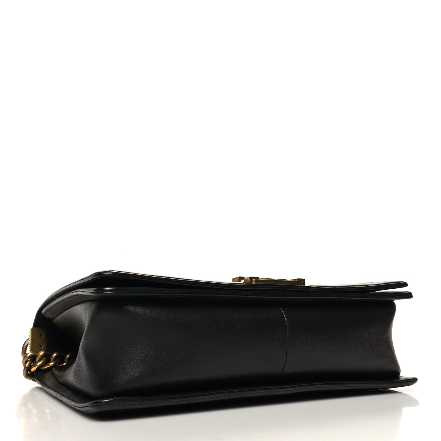 Lambskin Quilted New Medium Boy Flap Black