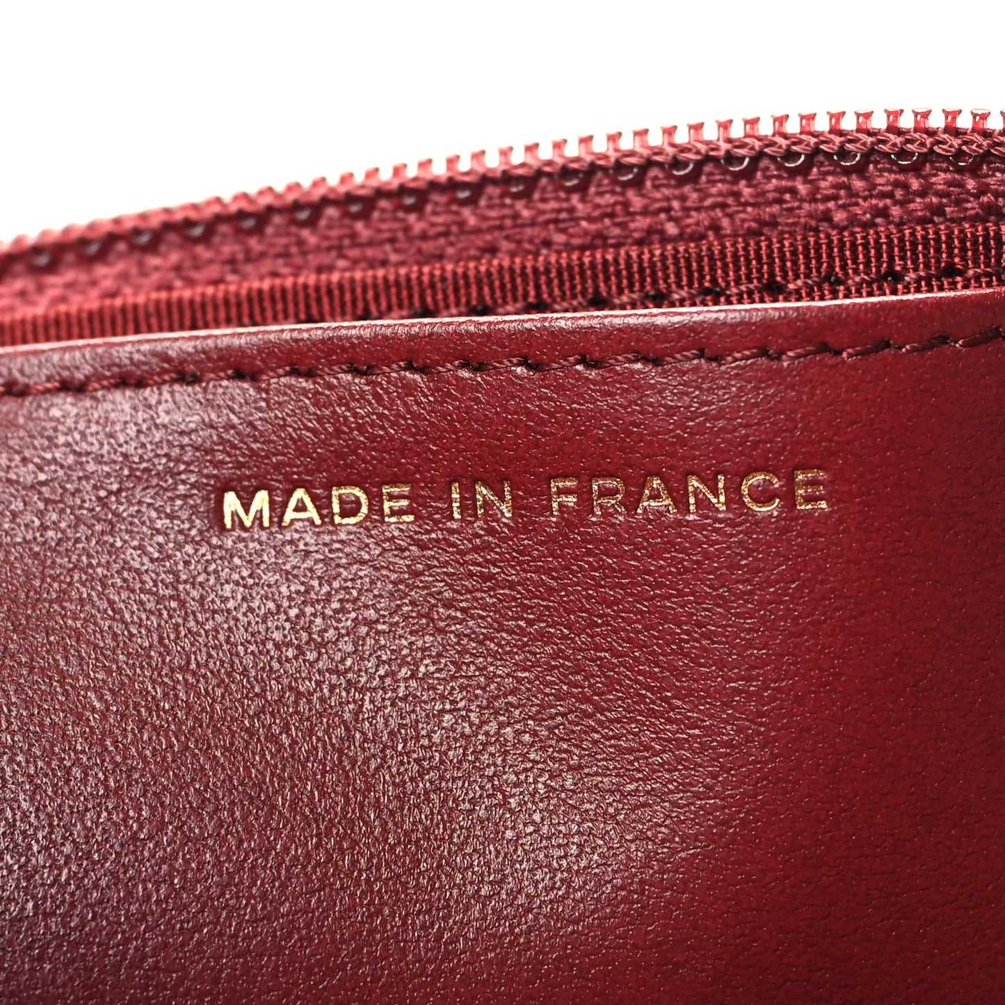 Caviar Quilted Boy Wallet On Chain WOC Burgundy