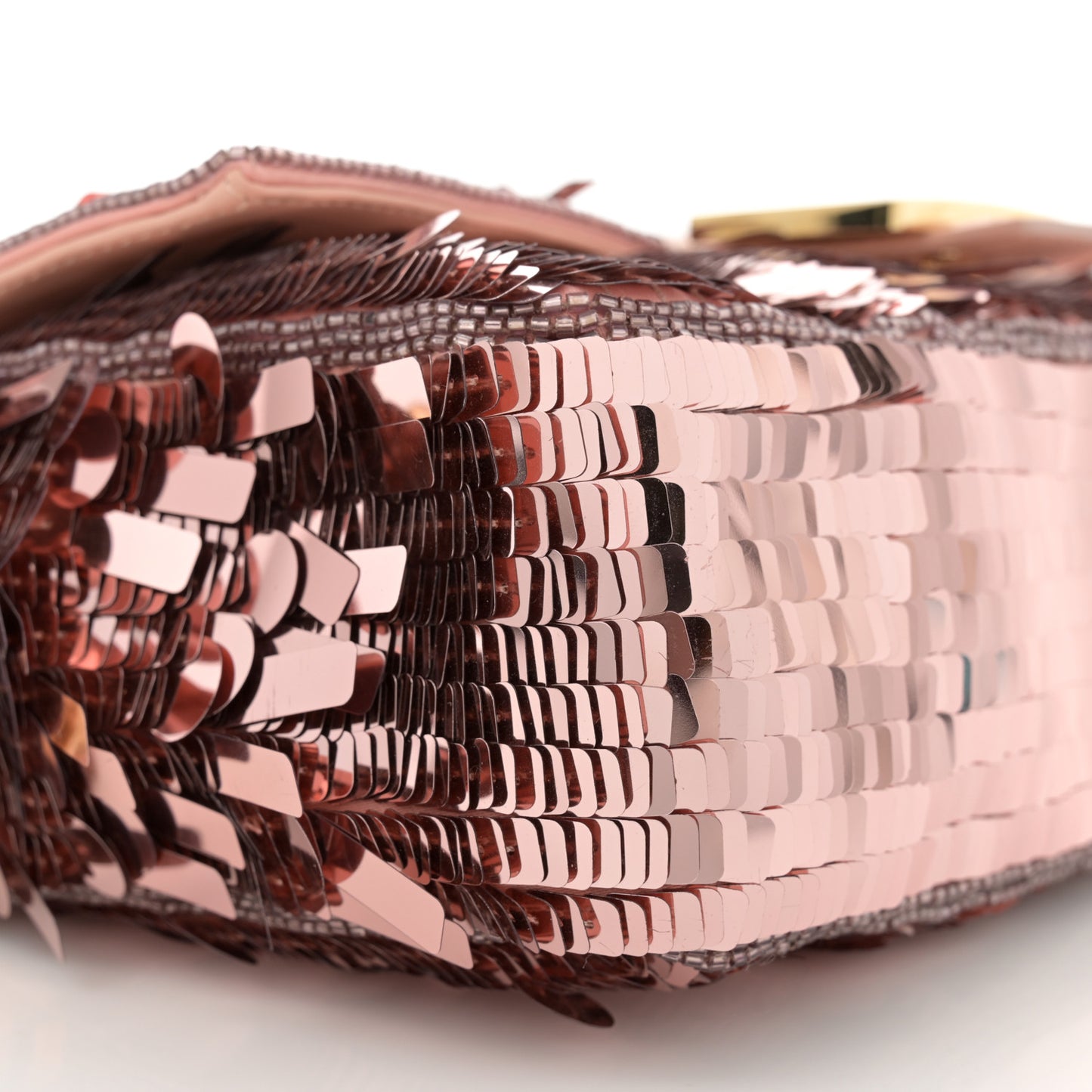 Sequin Paillettes Vitello Grace Sex and the City Baguette Baby Pink