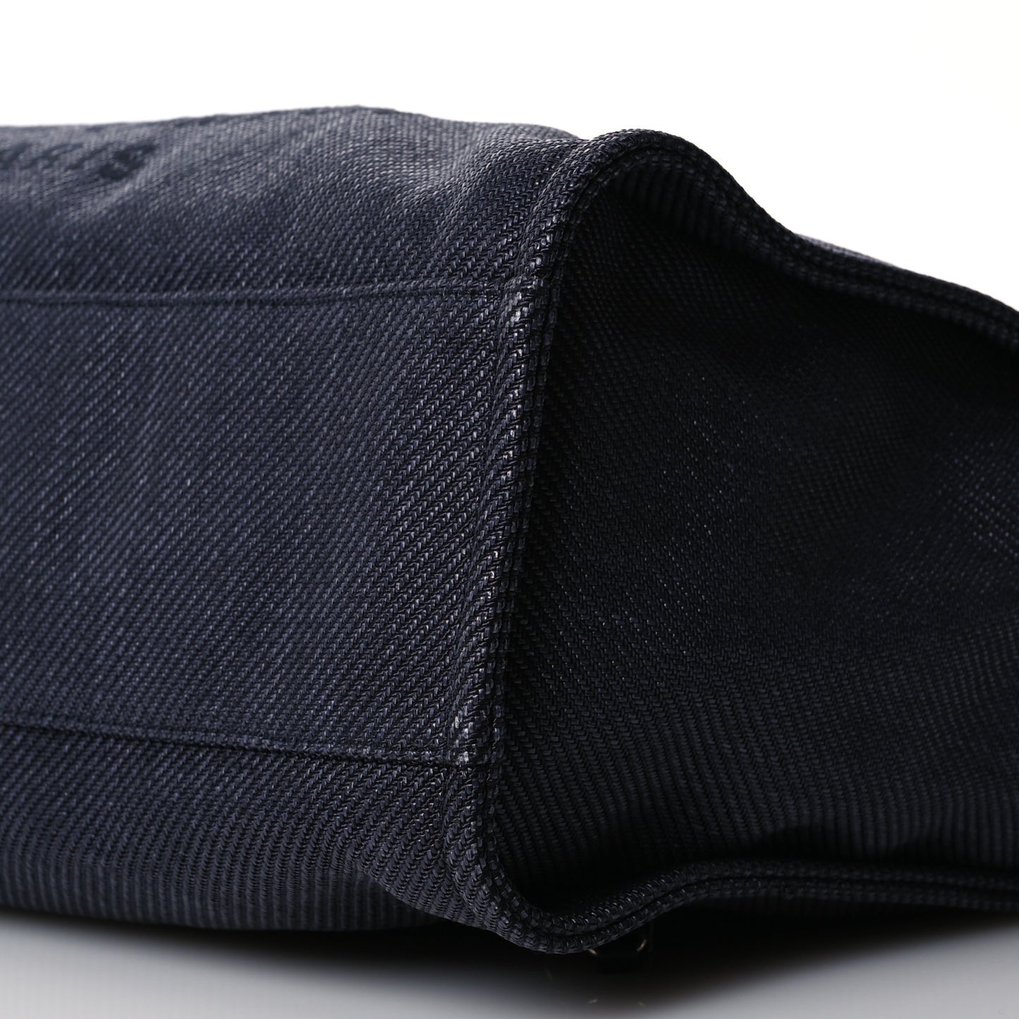 Woven Straw Raffia Large Deauville Tote Black