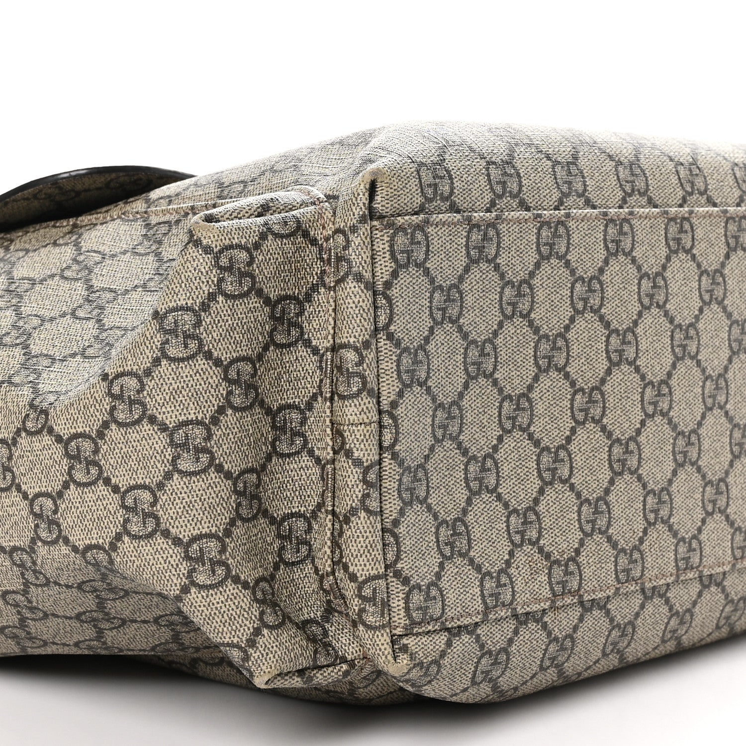 Gucci GG Plus Monogram Messenger Diaper Bag Dark Brown 8 of 10