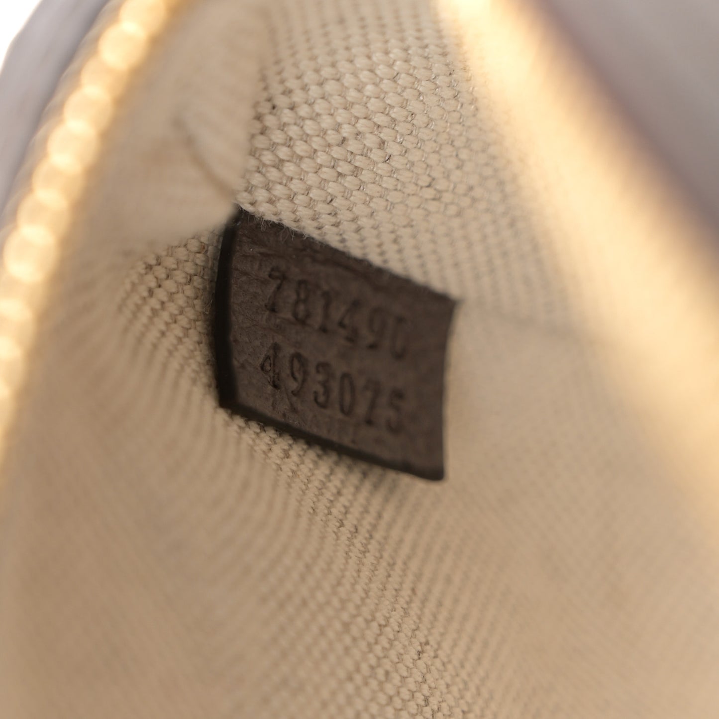 GG Supreme Monogram Textured Dollar Calfskin Web Super Mini Ophidia Top Handle Bowler Bag Beige Ebony New Acero