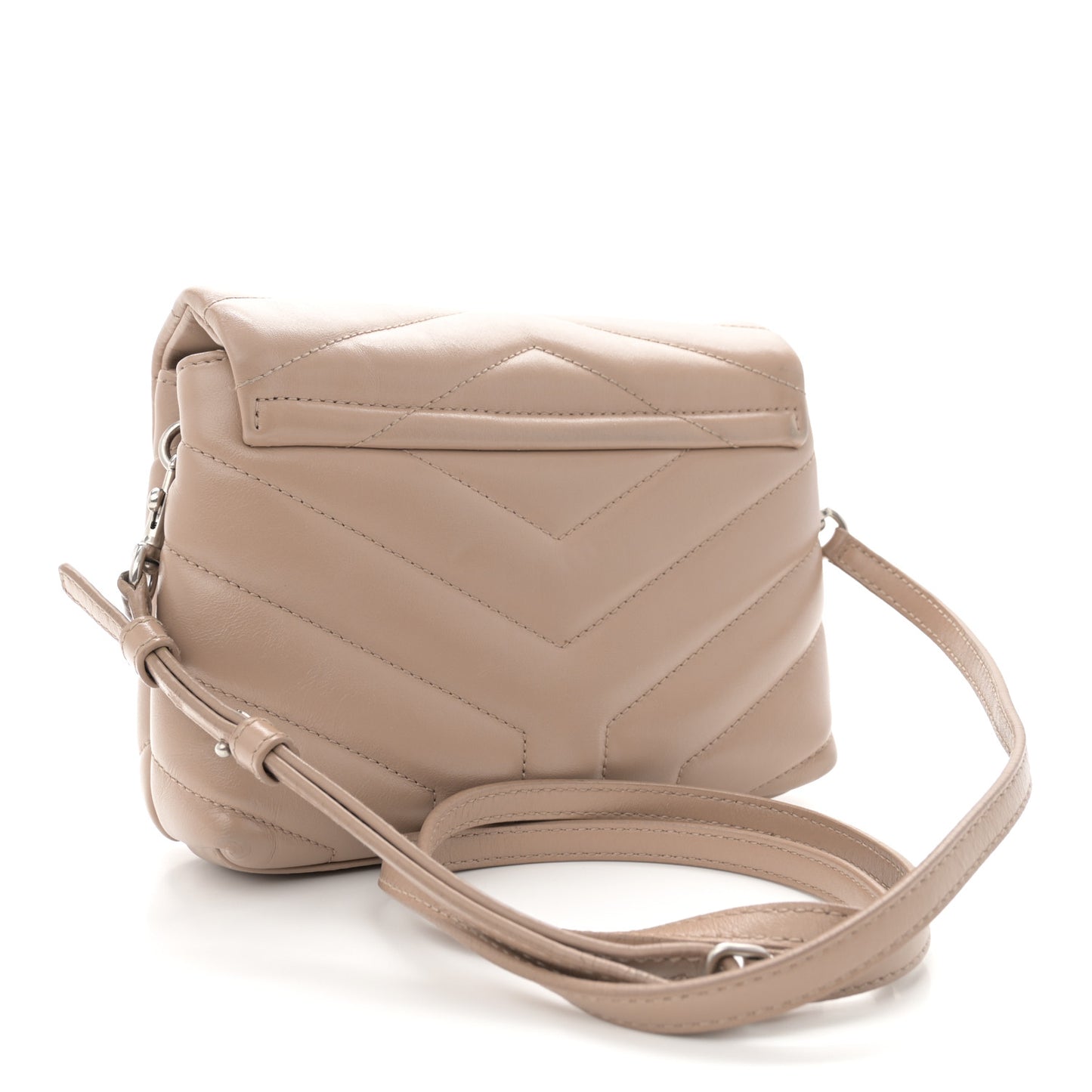 Calfskin Y Quilted Monogram Toy Loulou Crossbody Bag Gold Sand