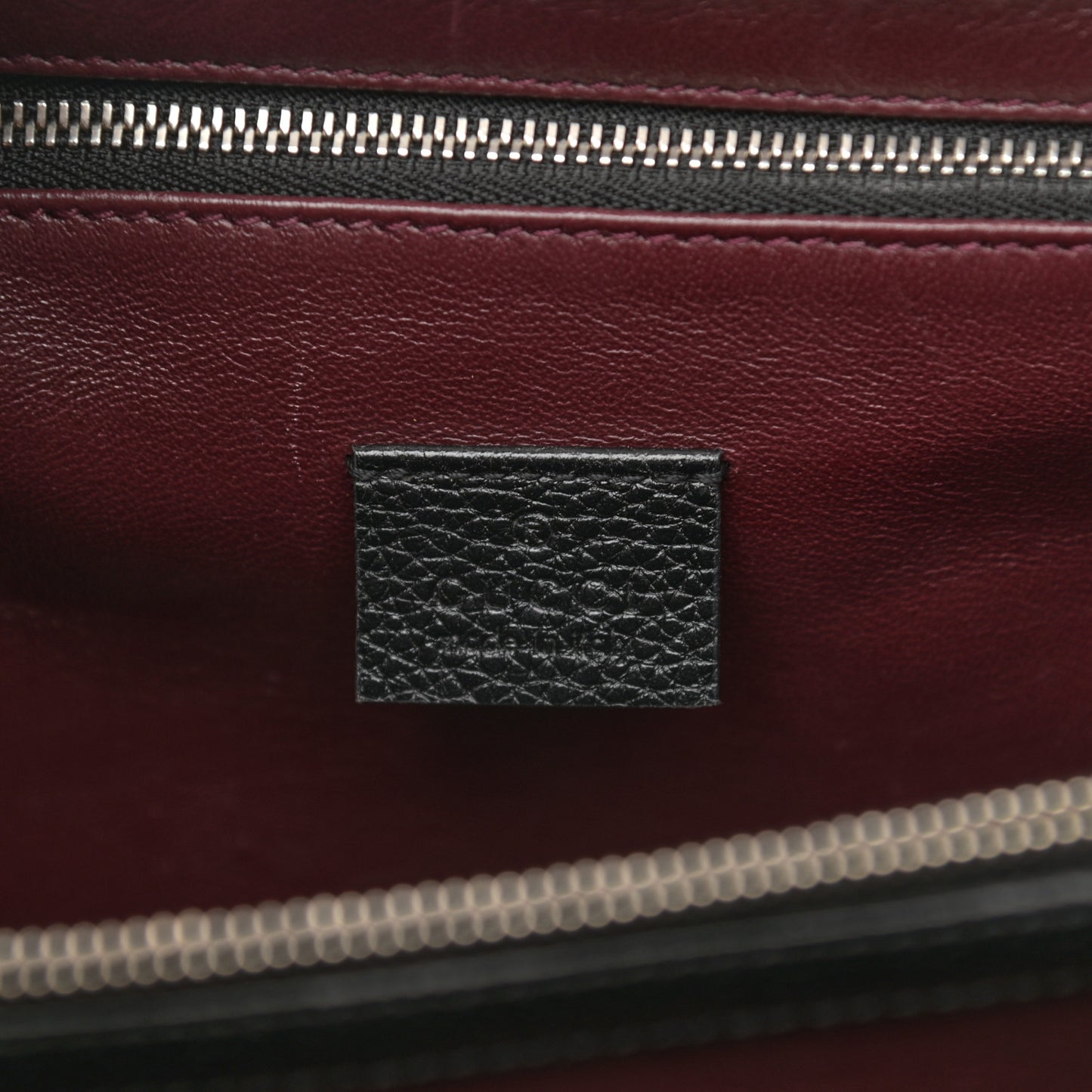 Grainy Calfskin Small Zumi Top Handle Bag Black