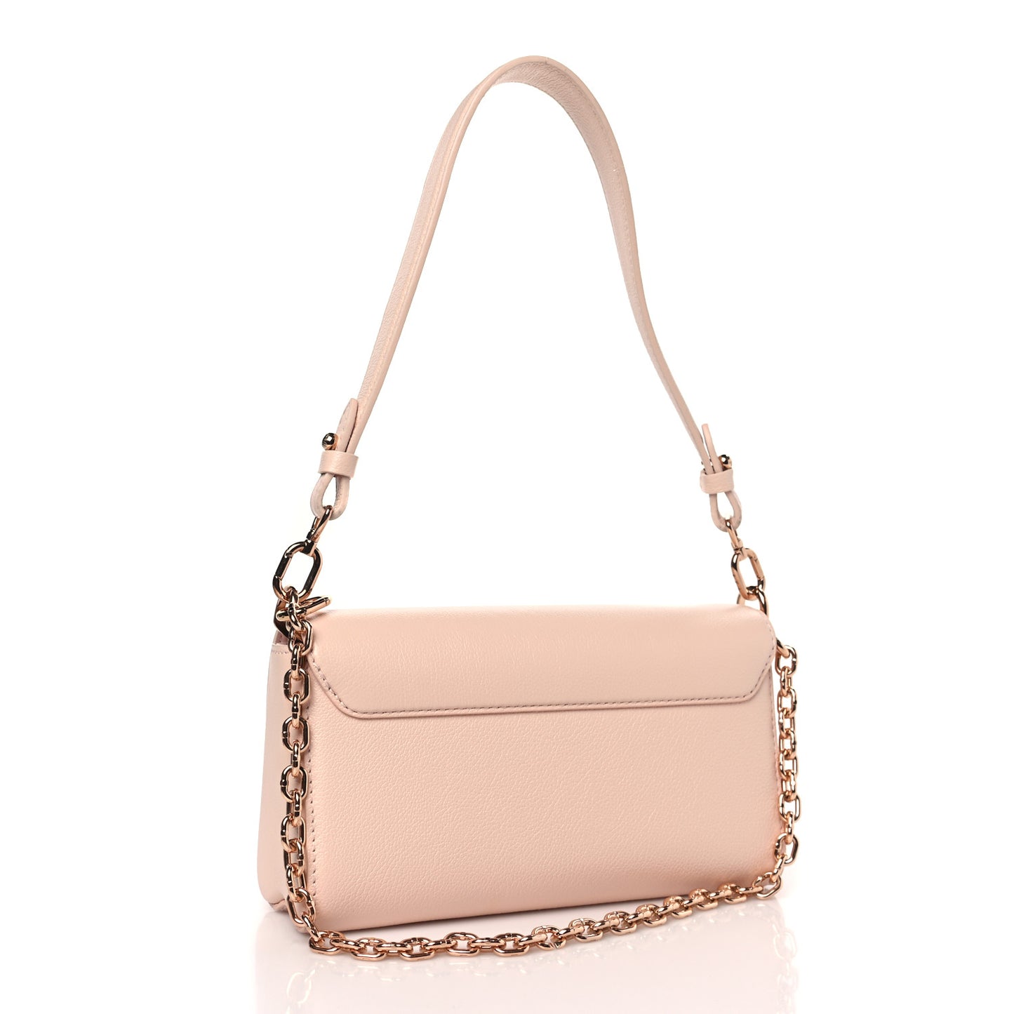 Shiny Calfskin LV Crush Twist West Jasmine Pink