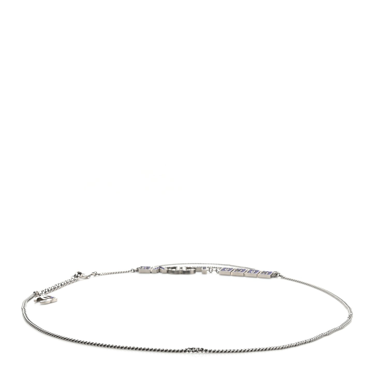 Crystal CC Coco Love Belt Silver Purple