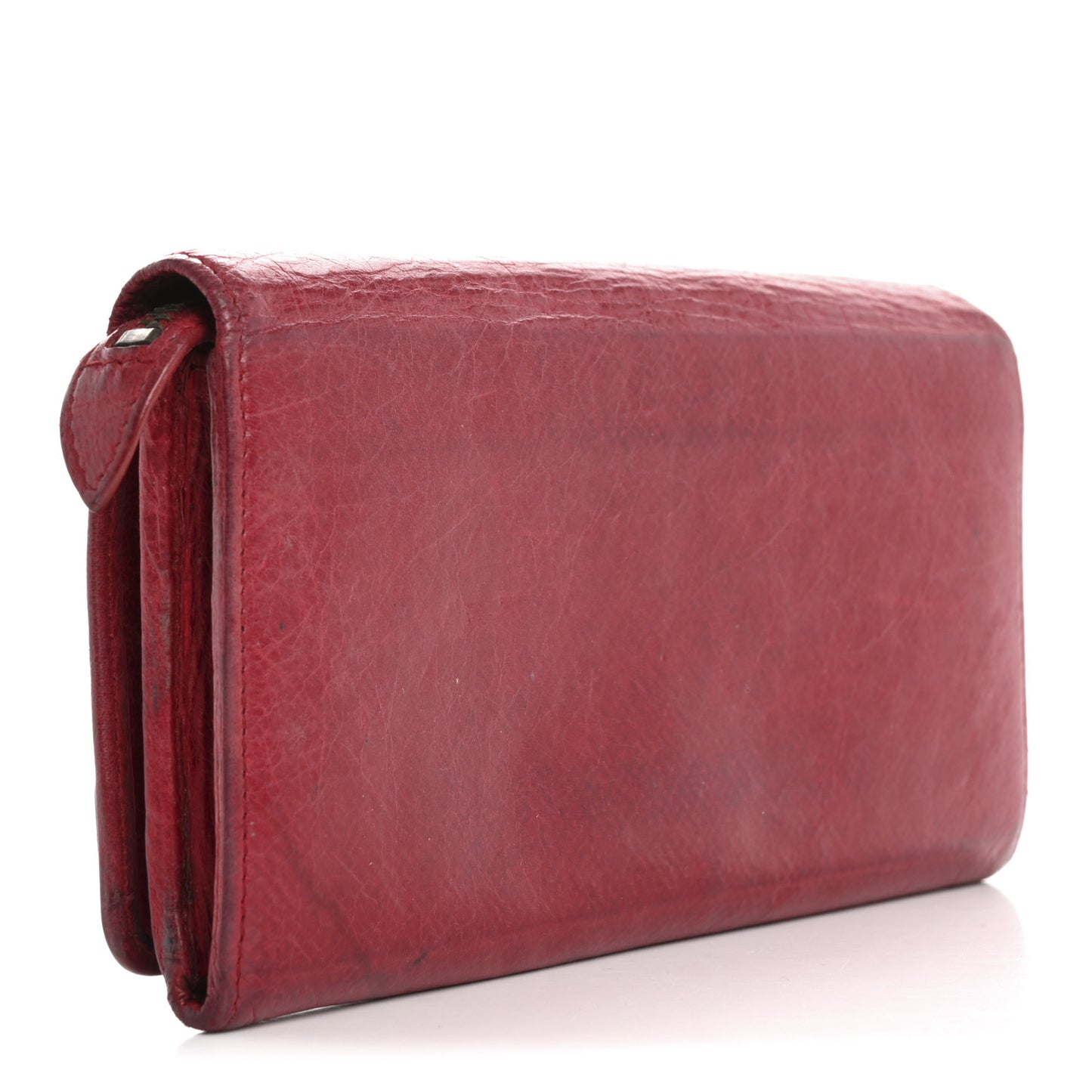 Agneau Gold Hardware Continental Zip Around Wallet Rose Thulian
