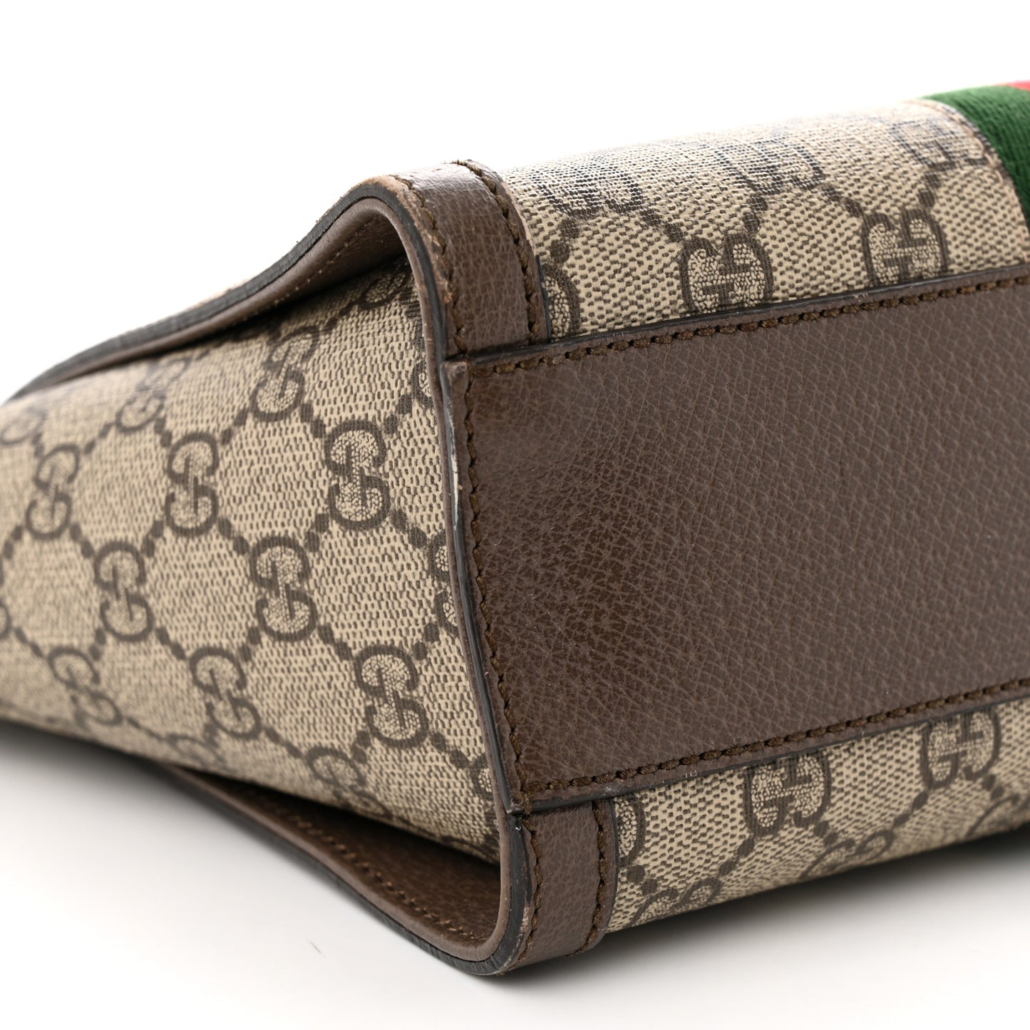 GG Supreme Monogram Small Ophidia Tote Bag Brown