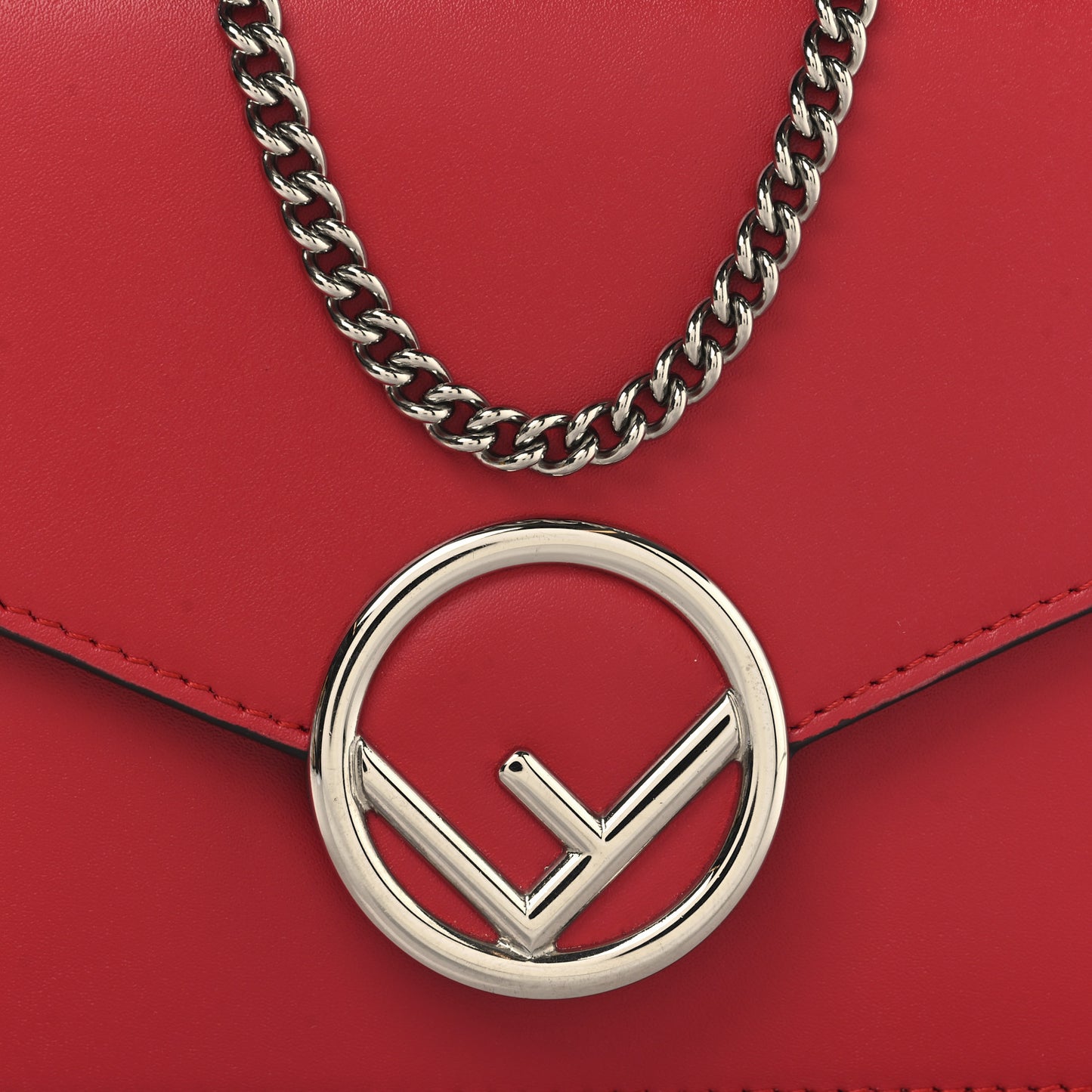 Vitello Liberty Lucido F is Fendi Medium Envelope Wallet on Chain Fragola