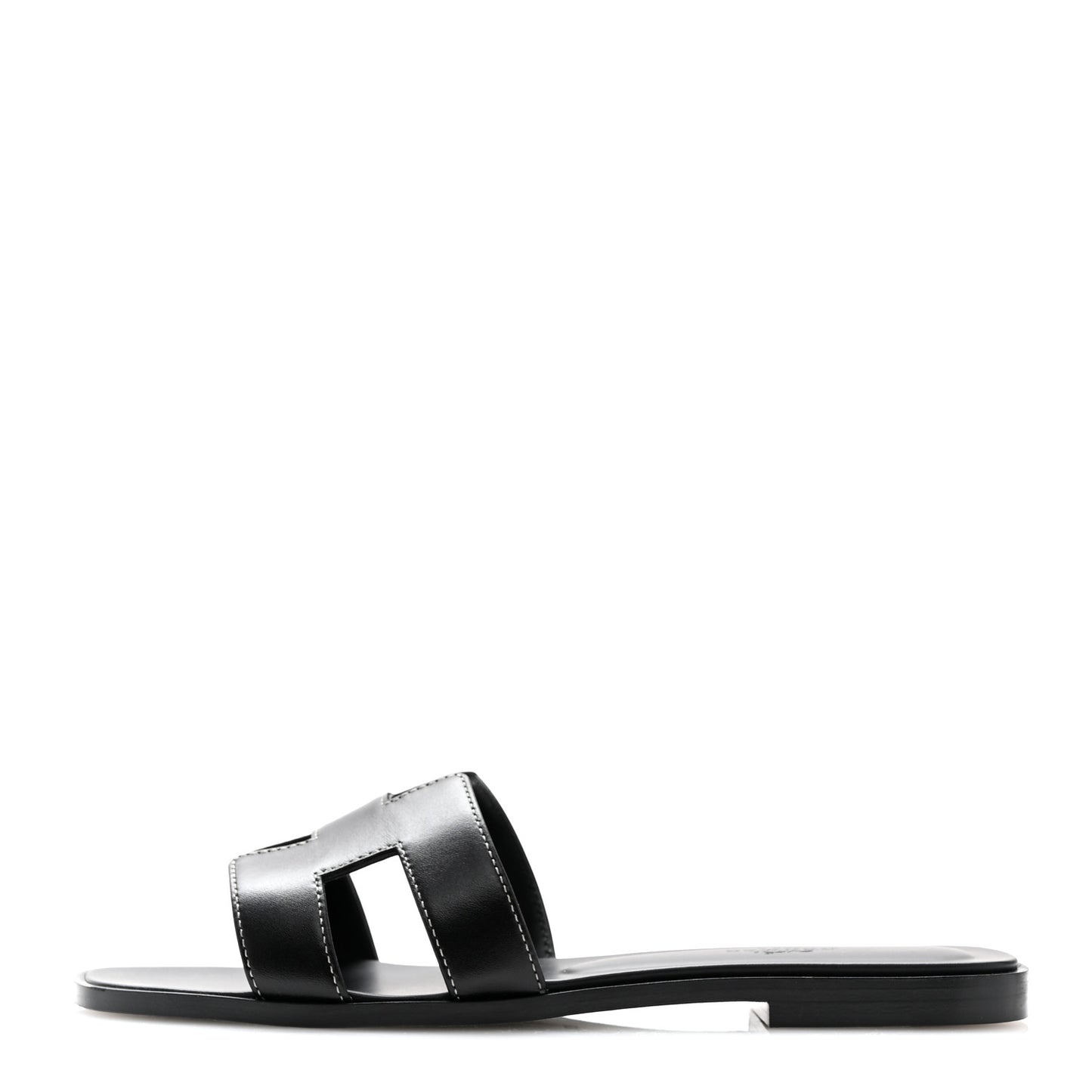 Box Calfskin Oran Sandals 39 Black