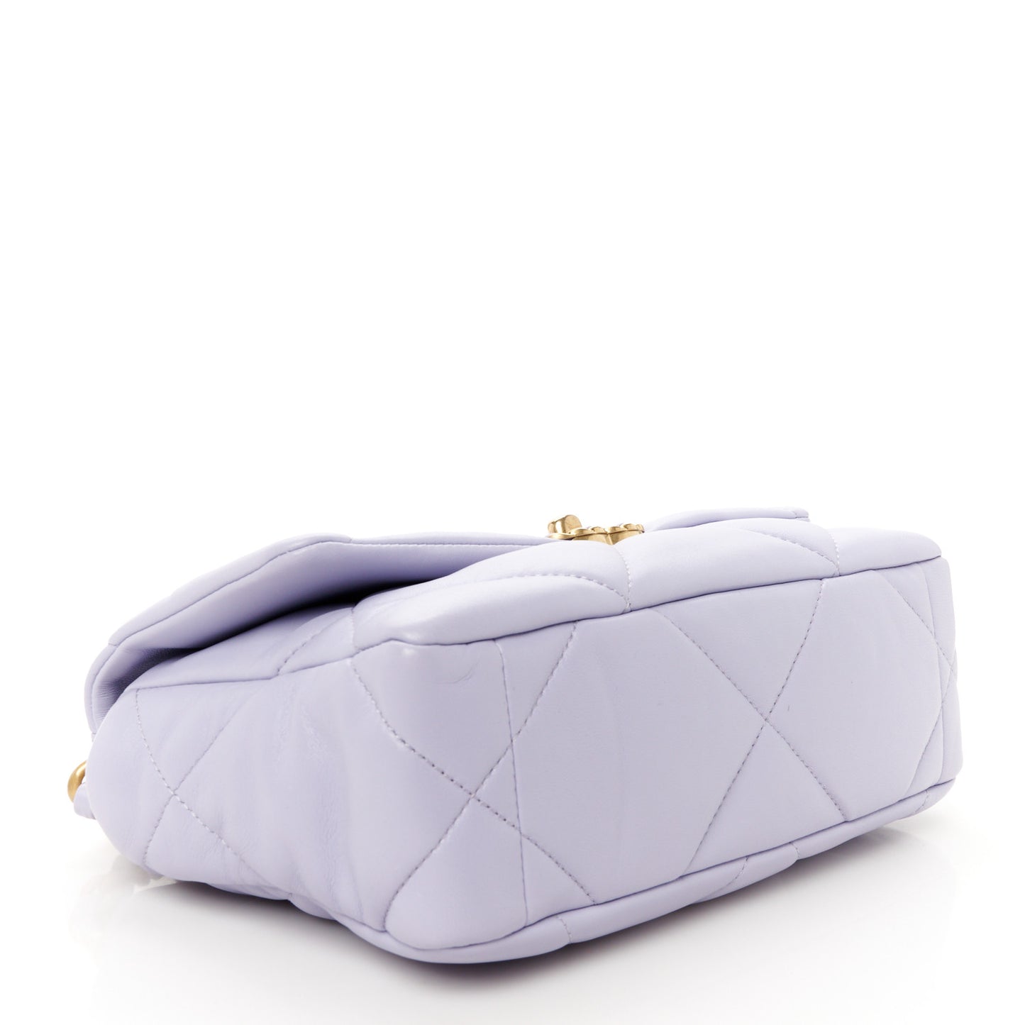 Lambskin Quilted Medium Chanel 19 Flap Light Purple