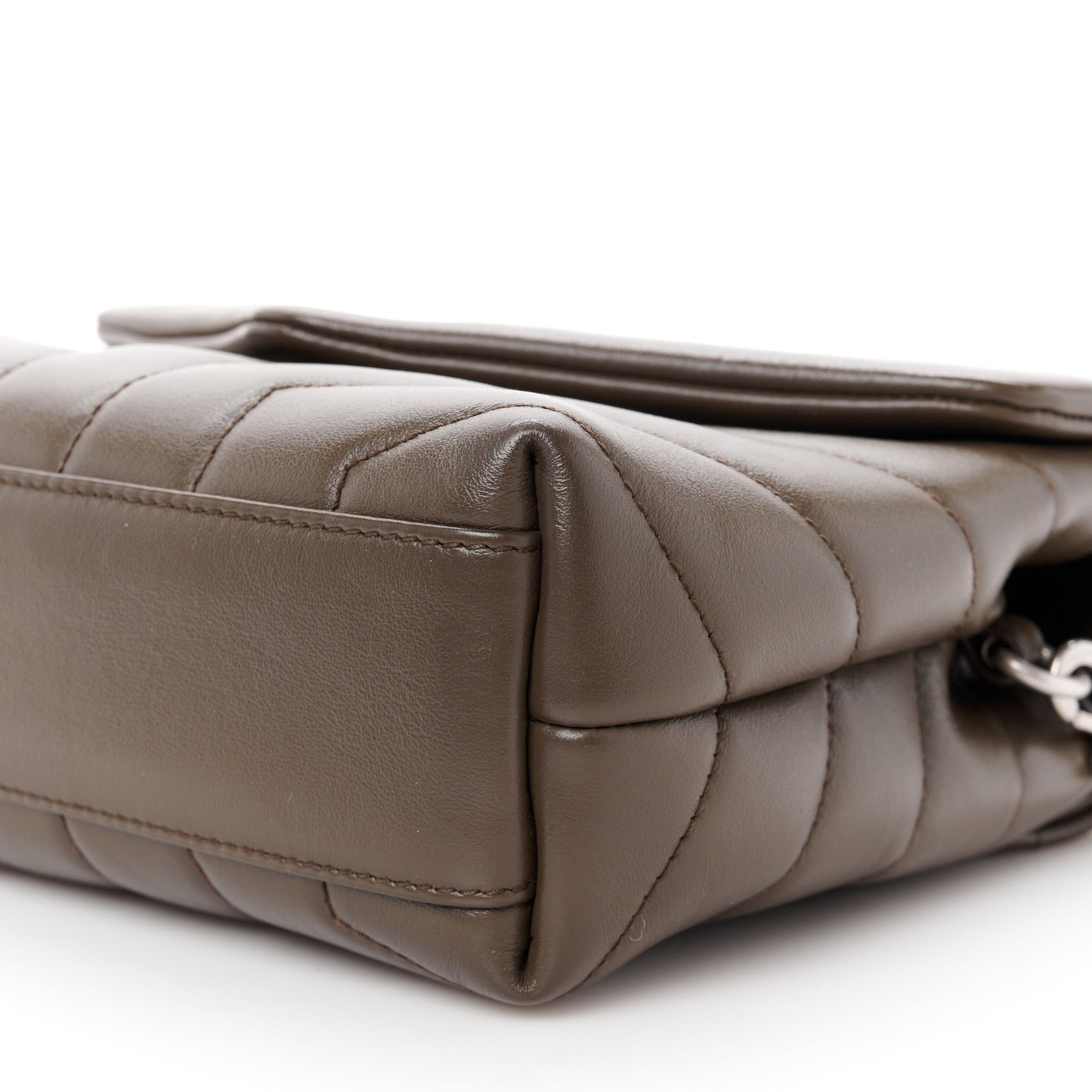 Calfskin Y Quilted Monogram Toy Loulou Crossbody Bag Faggio