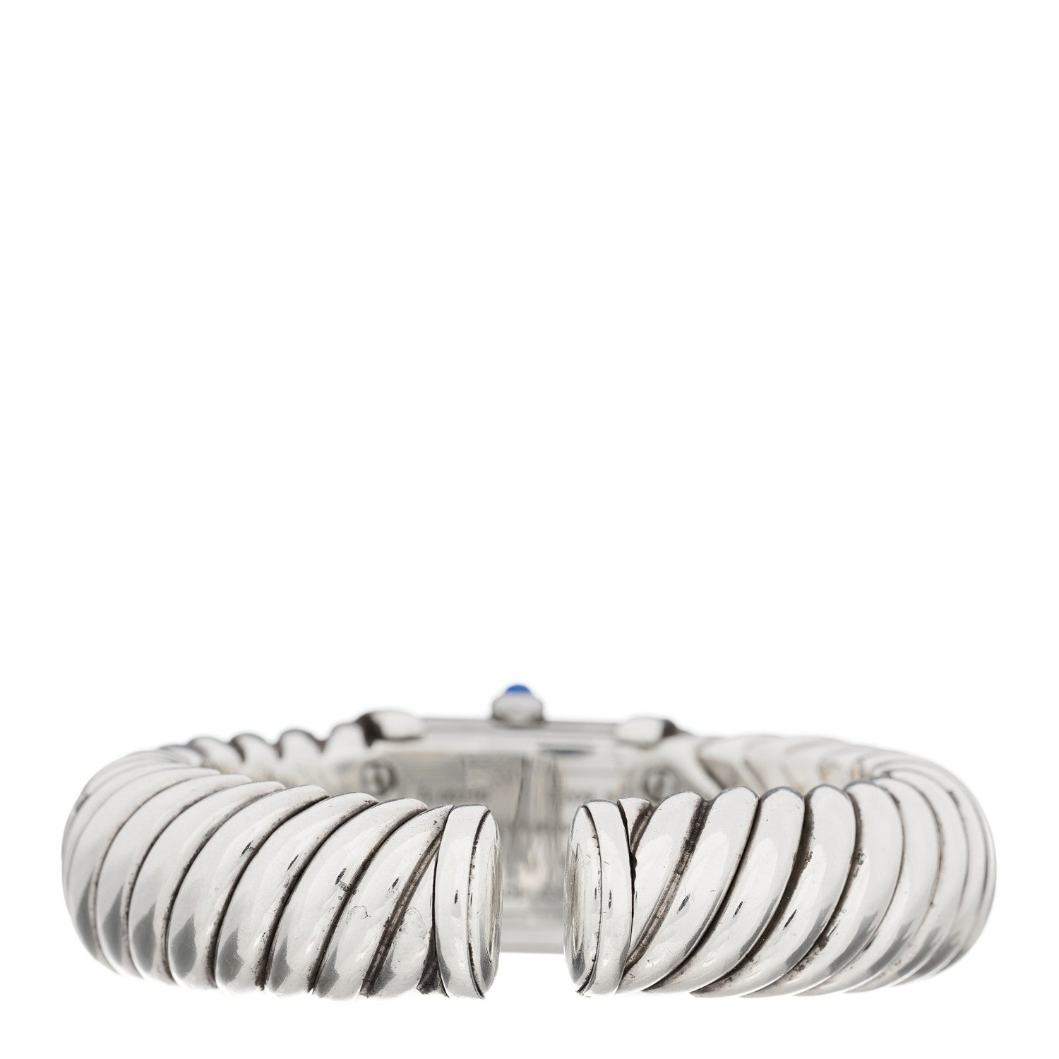 David Yurman Sterling Silver Diamond Bezel Mother of Pearl 19mm Waverly Quartz Watch 3 of 5